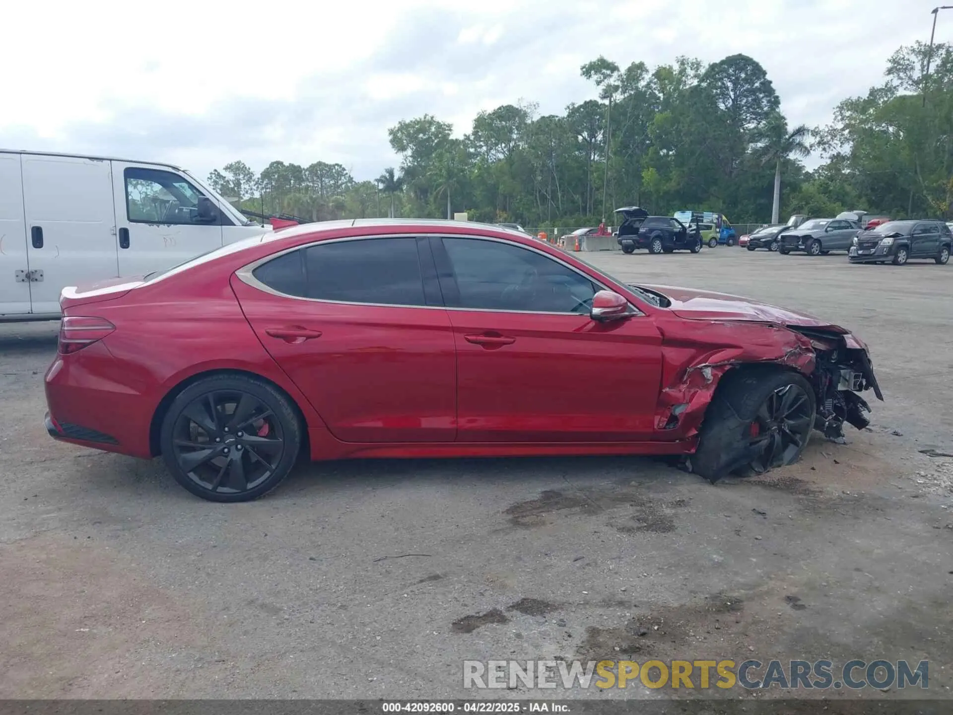 13 Photograph of a damaged car KMTG54TE8PU108661 GENESIS G70 2023