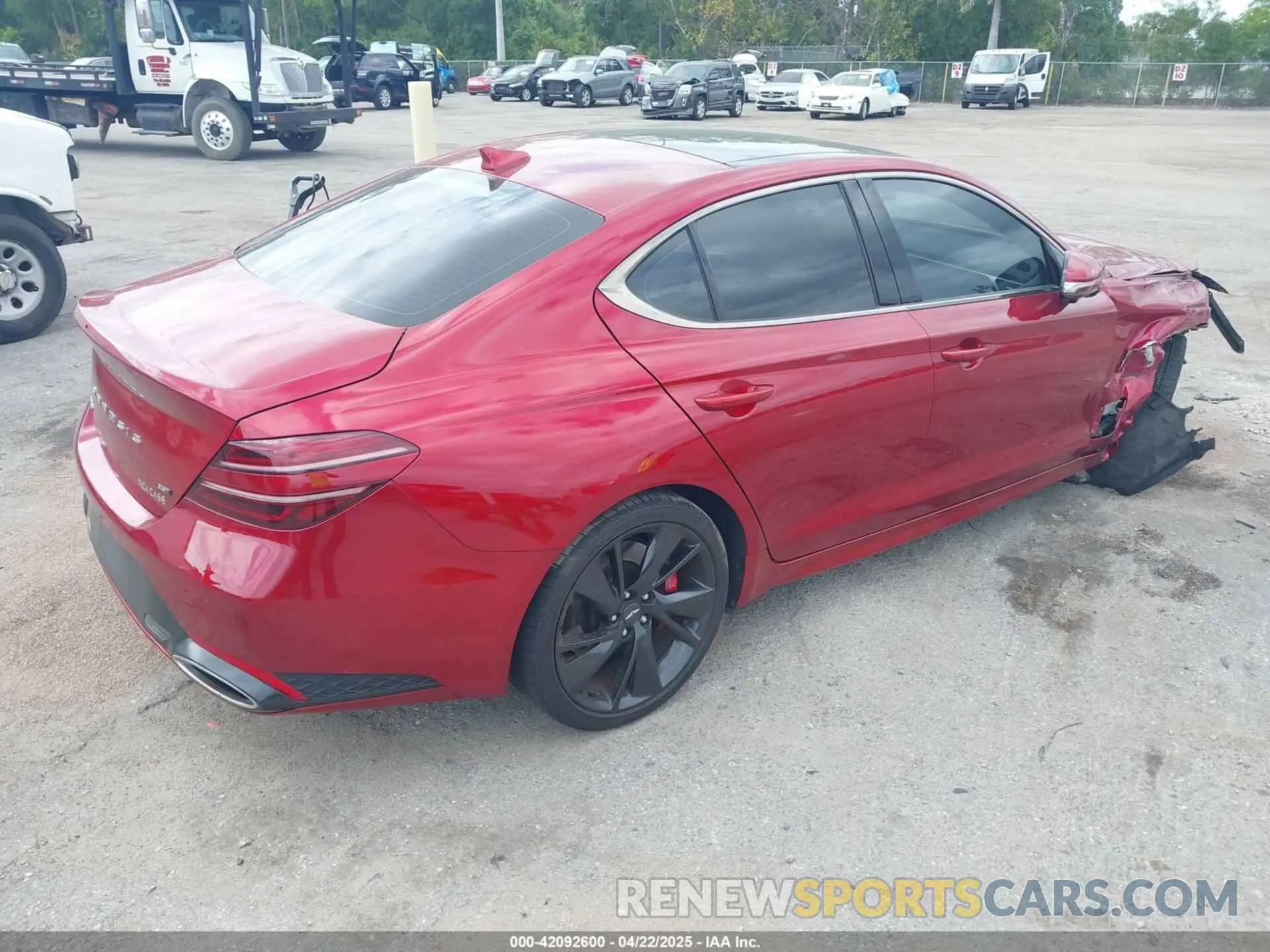 4 Photograph of a damaged car KMTG54TE8PU108661 GENESIS G70 2023