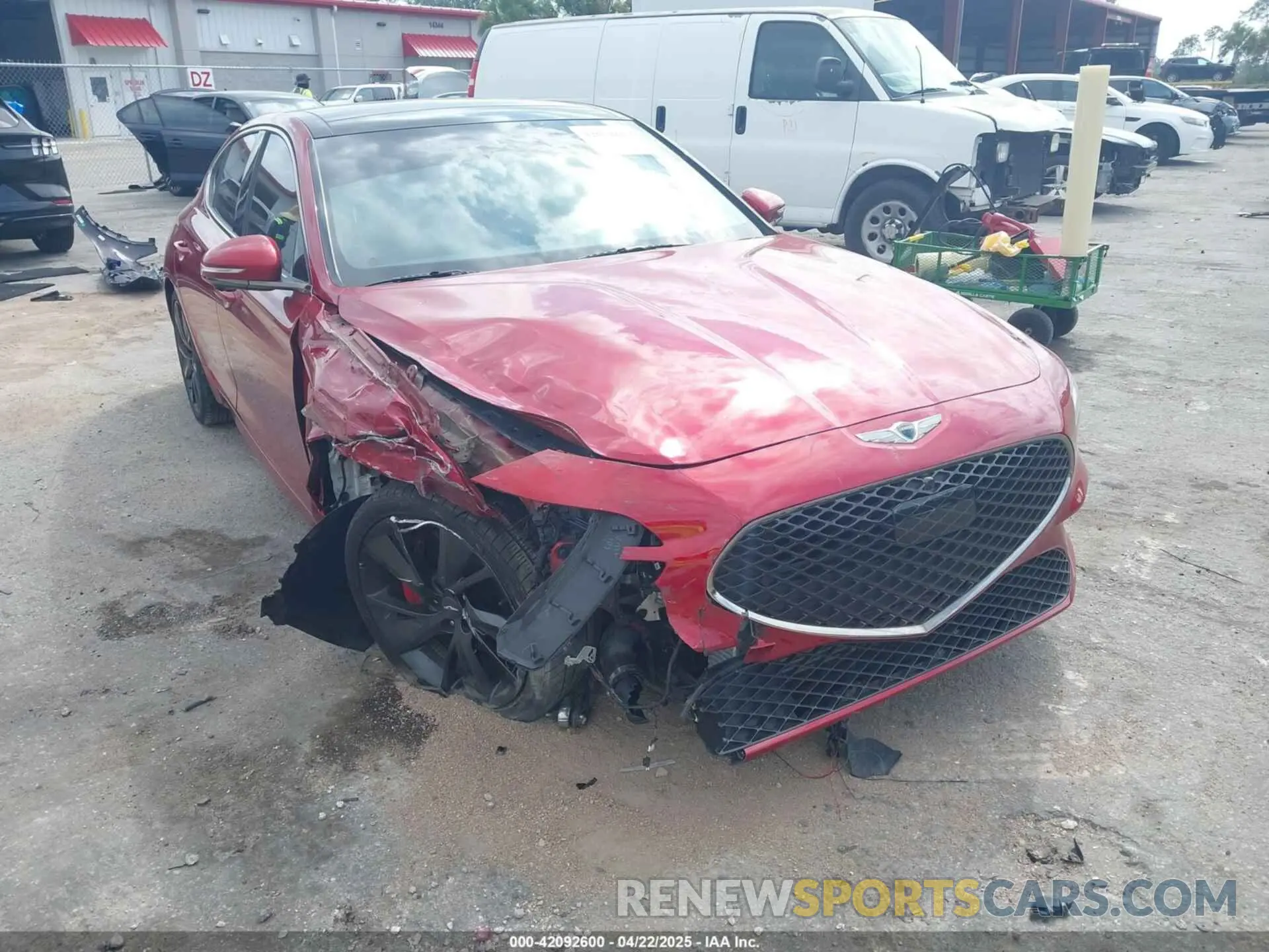 6 Photograph of a damaged car KMTG54TE8PU108661 GENESIS G70 2023