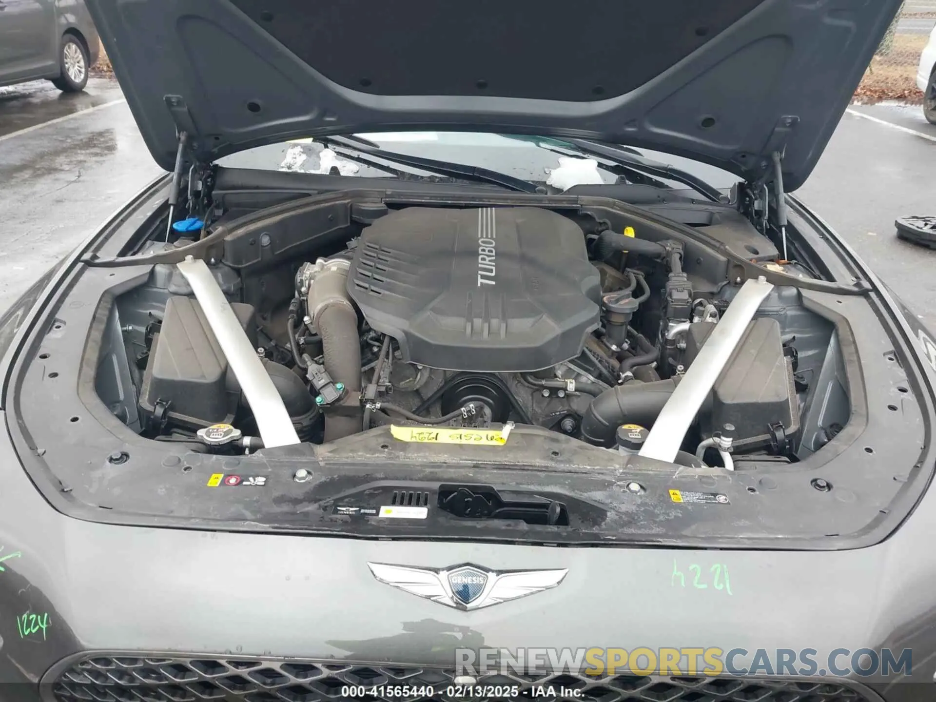 10 Photograph of a damaged car KMTG54TEXPU107334 GENESIS G70 2023