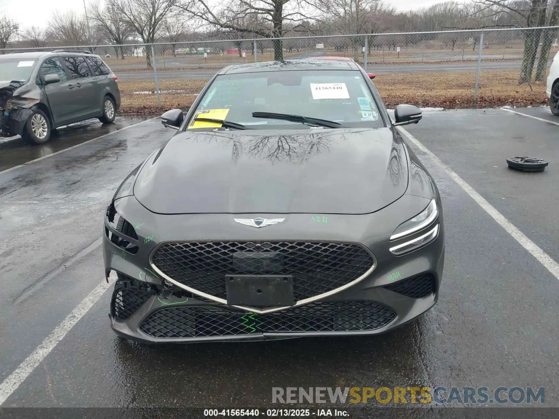 12 Photograph of a damaged car KMTG54TEXPU107334 GENESIS G70 2023