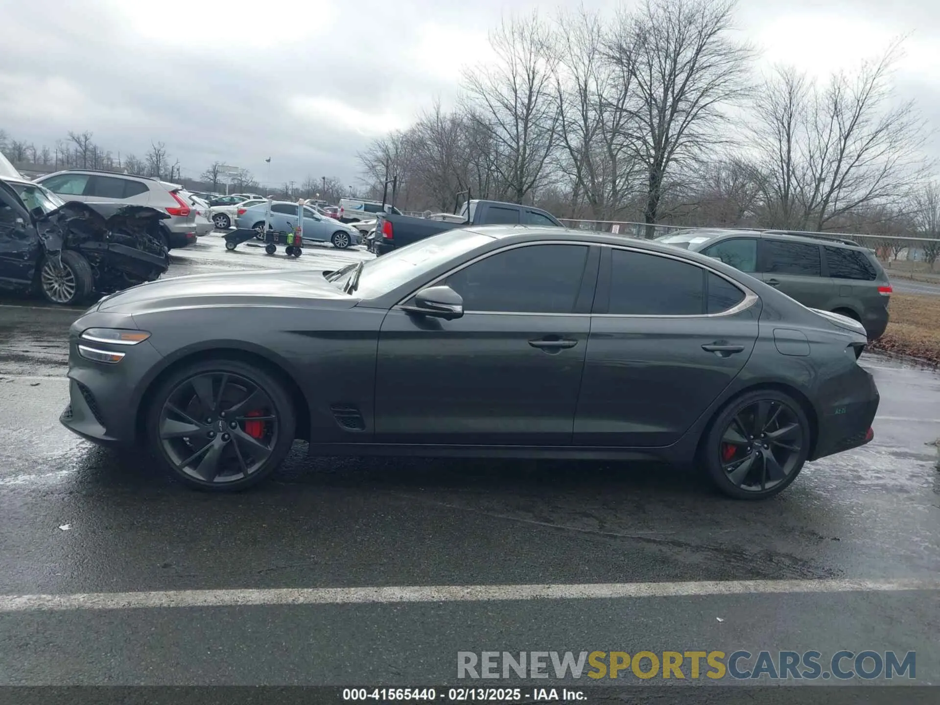 14 Photograph of a damaged car KMTG54TEXPU107334 GENESIS G70 2023