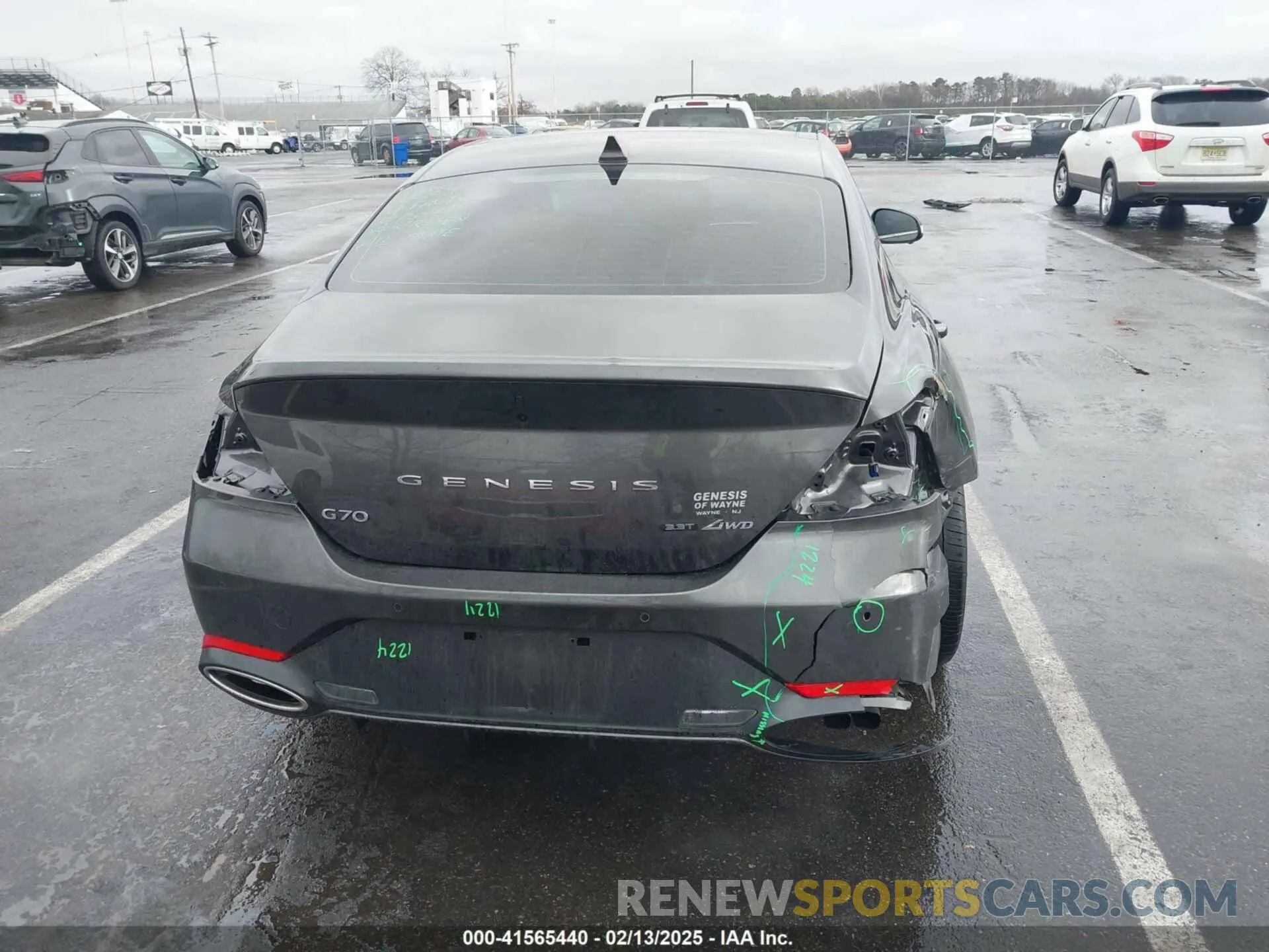 16 Photograph of a damaged car KMTG54TEXPU107334 GENESIS G70 2023