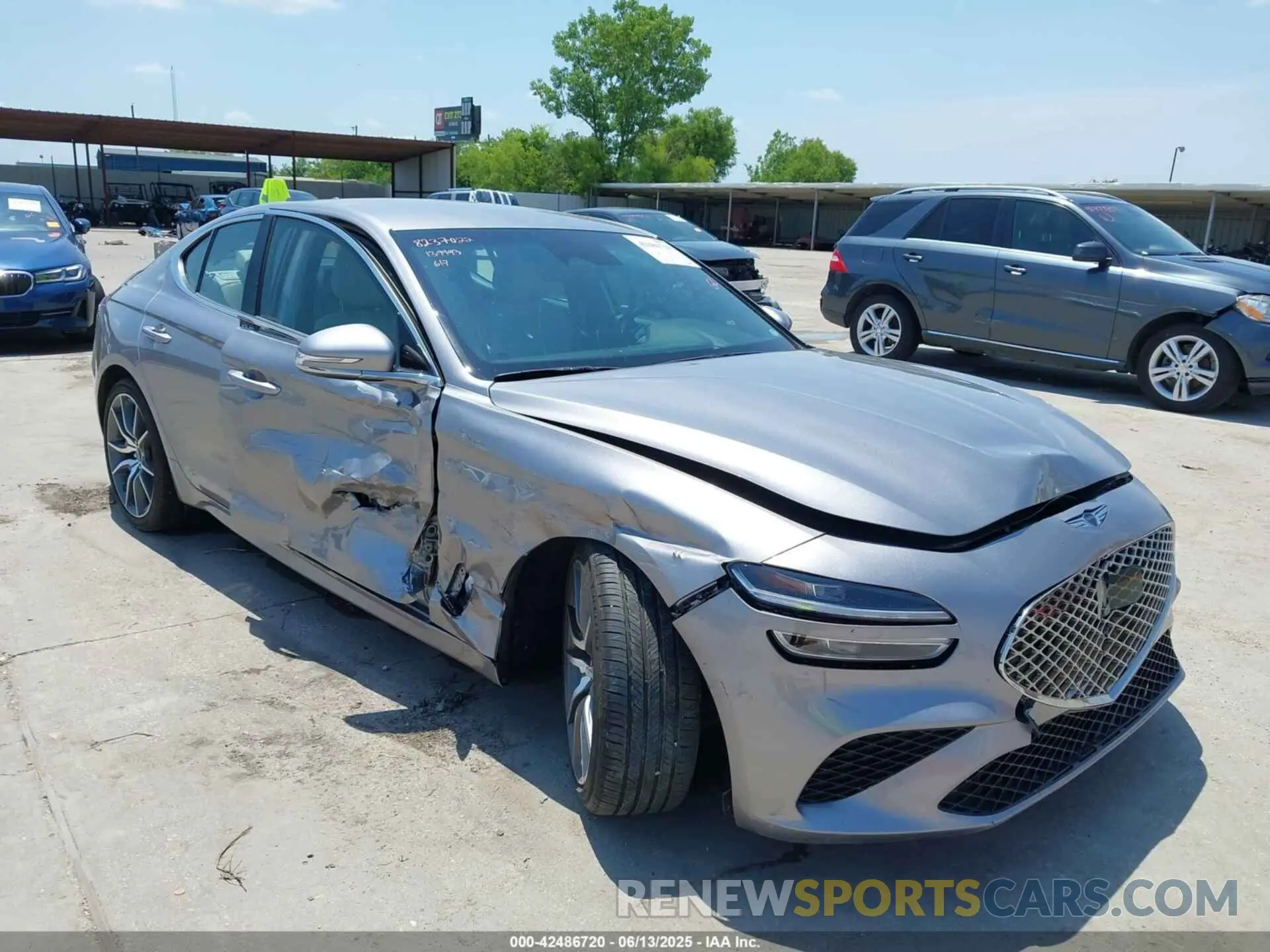 1 Photograph of a damaged car KMTG34SC0RU139993 GENESIS G70 2024