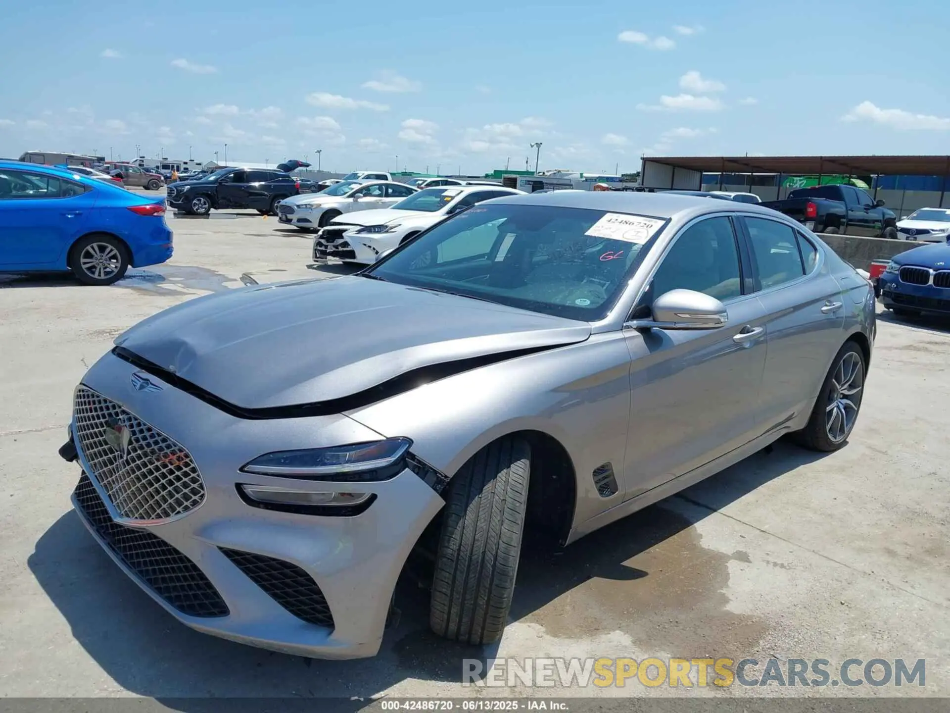 2 Photograph of a damaged car KMTG34SC0RU139993 GENESIS G70 2024