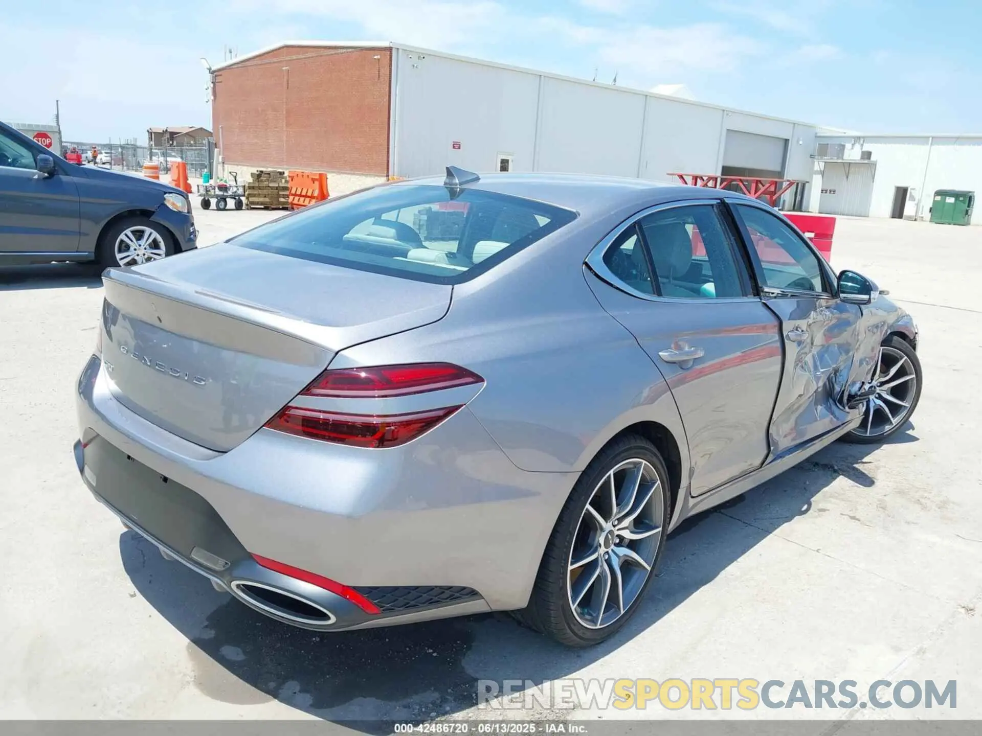4 Photograph of a damaged car KMTG34SC0RU139993 GENESIS G70 2024