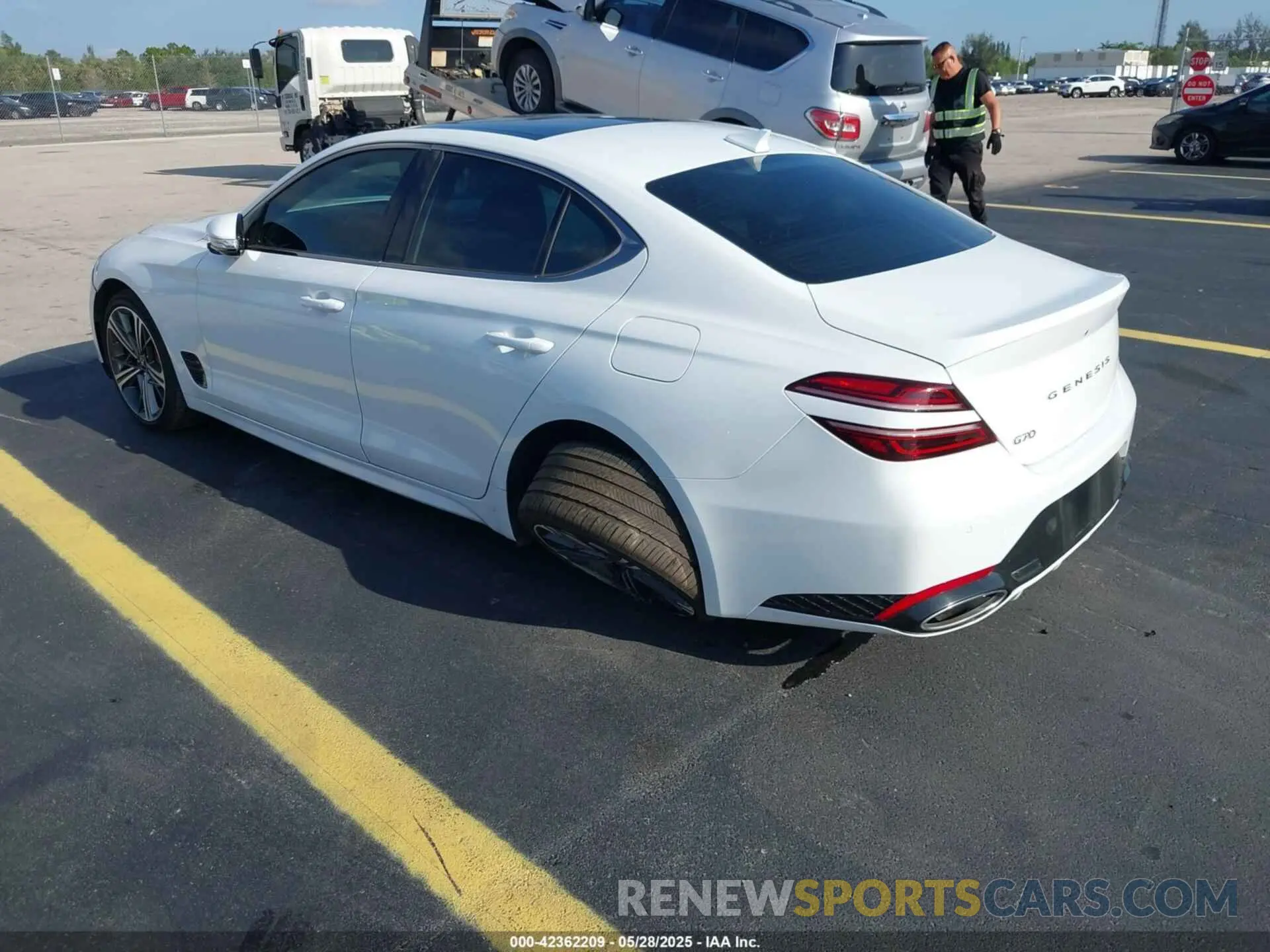 3 Photograph of a damaged car KMTG34SC9RU136400 GENESIS G70 2024