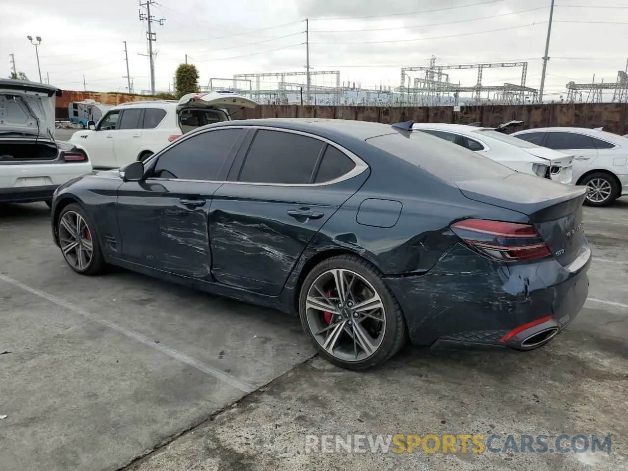 2 Photograph of a damaged car KMTG54SE2RU137450 GENESIS G70 2024