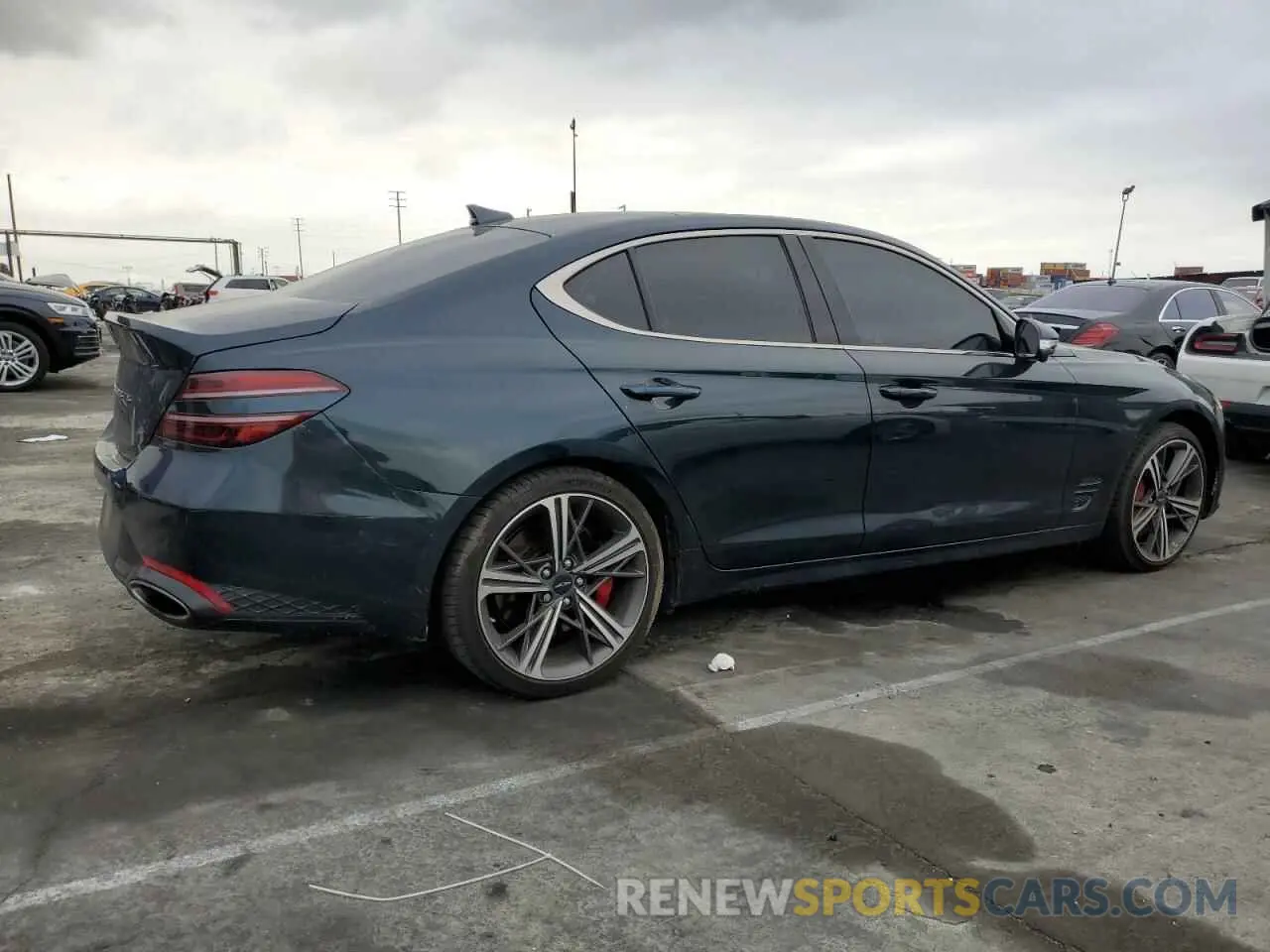 3 Photograph of a damaged car KMTG54SE2RU137450 GENESIS G70 2024