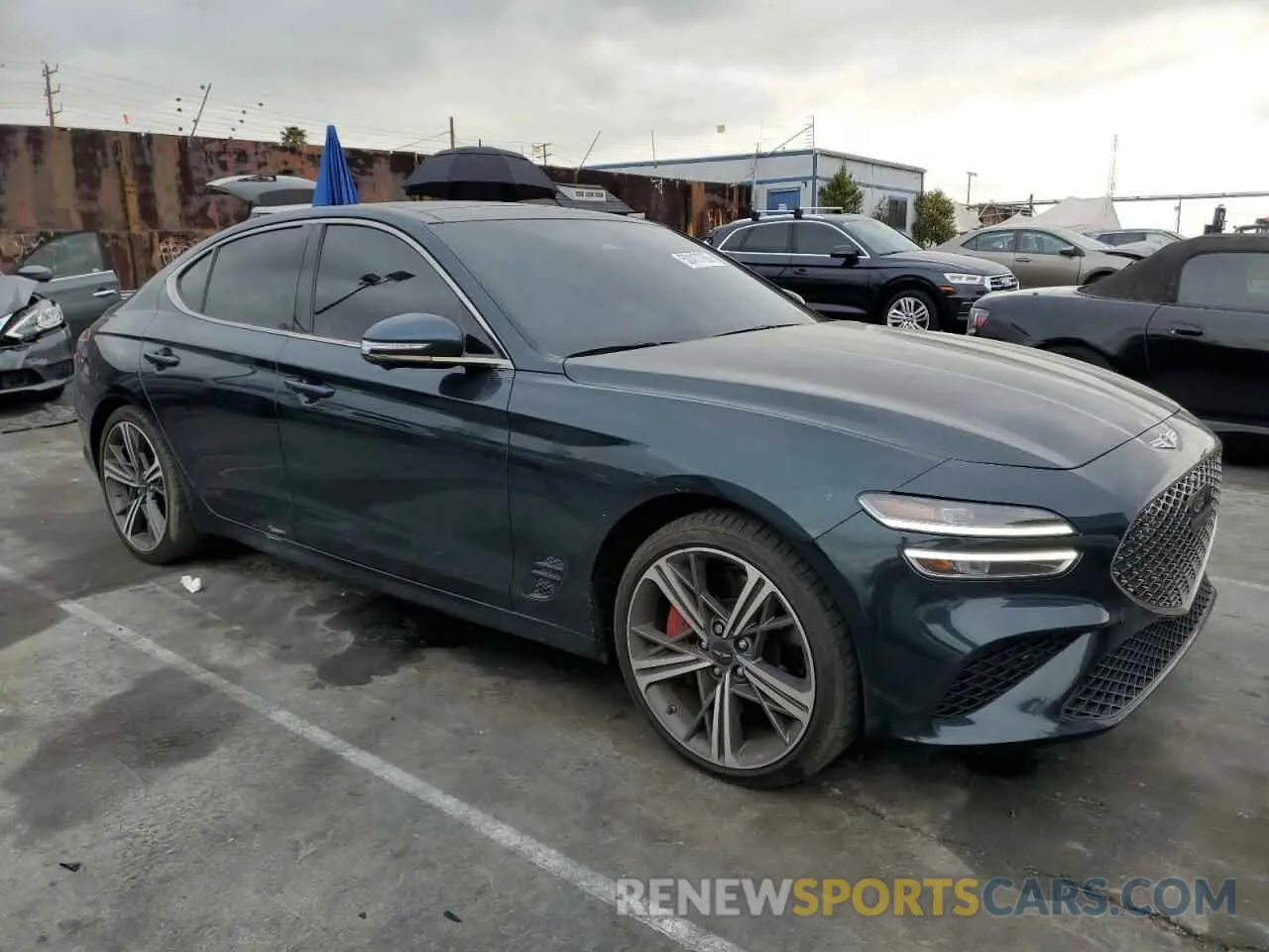4 Photograph of a damaged car KMTG54SE2RU137450 GENESIS G70 2024