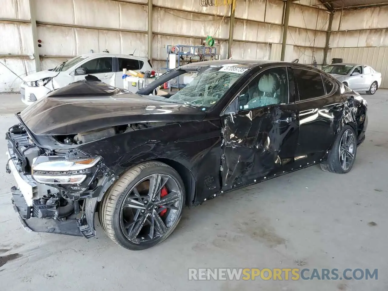 1 Photograph of a damaged car KMTG54SE5RU139337 GENESIS G70 2024