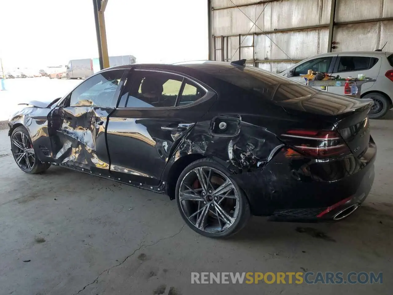 2 Photograph of a damaged car KMTG54SE5RU139337 GENESIS G70 2024