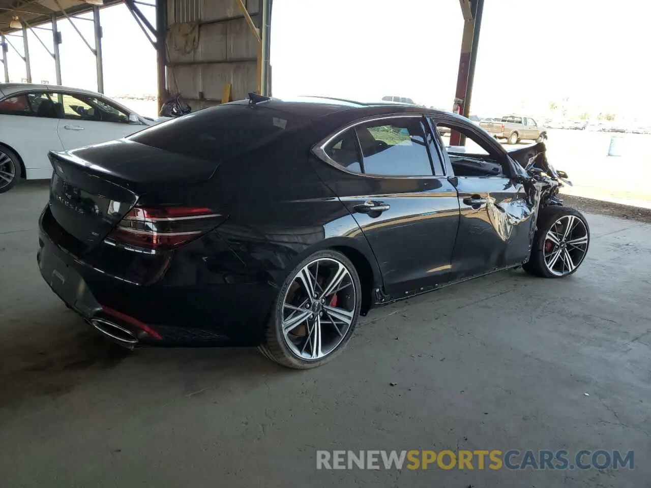 3 Photograph of a damaged car KMTG54SE5RU139337 GENESIS G70 2024