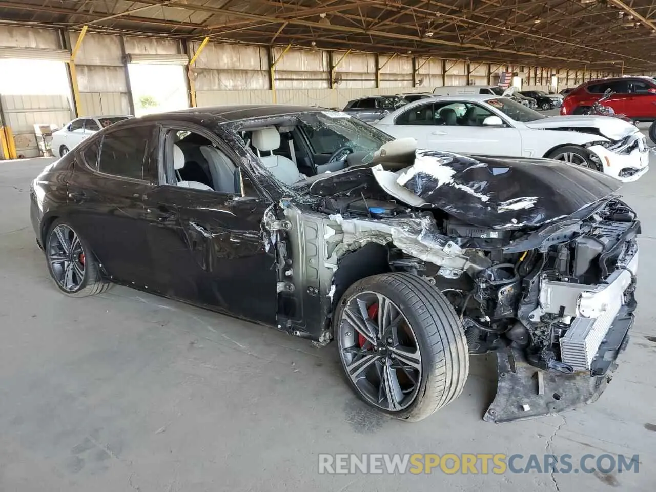 4 Photograph of a damaged car KMTG54SE5RU139337 GENESIS G70 2024