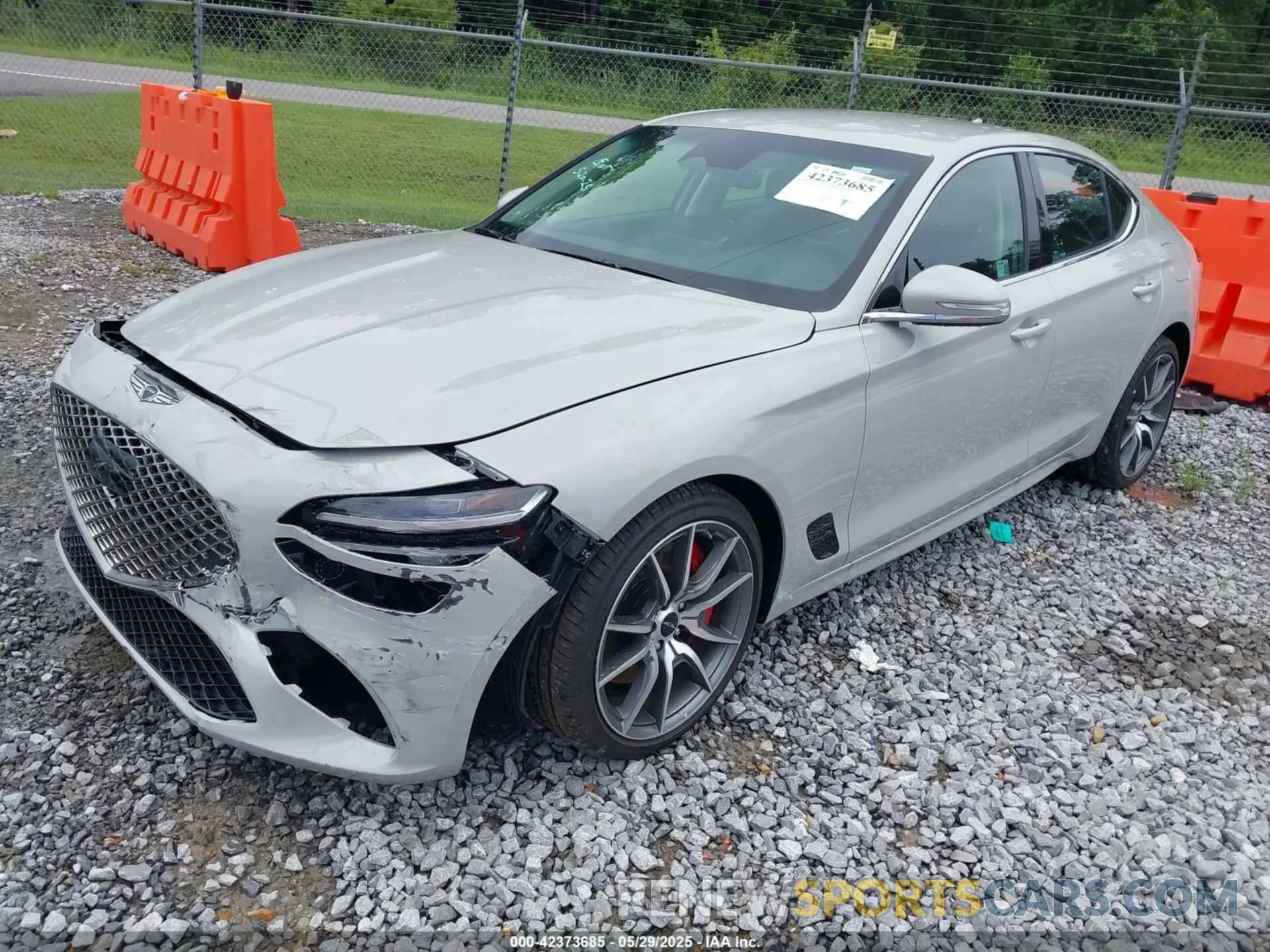 2 Photograph of a damaged car KMTG34SC2SU155702 GENESIS G70 2025