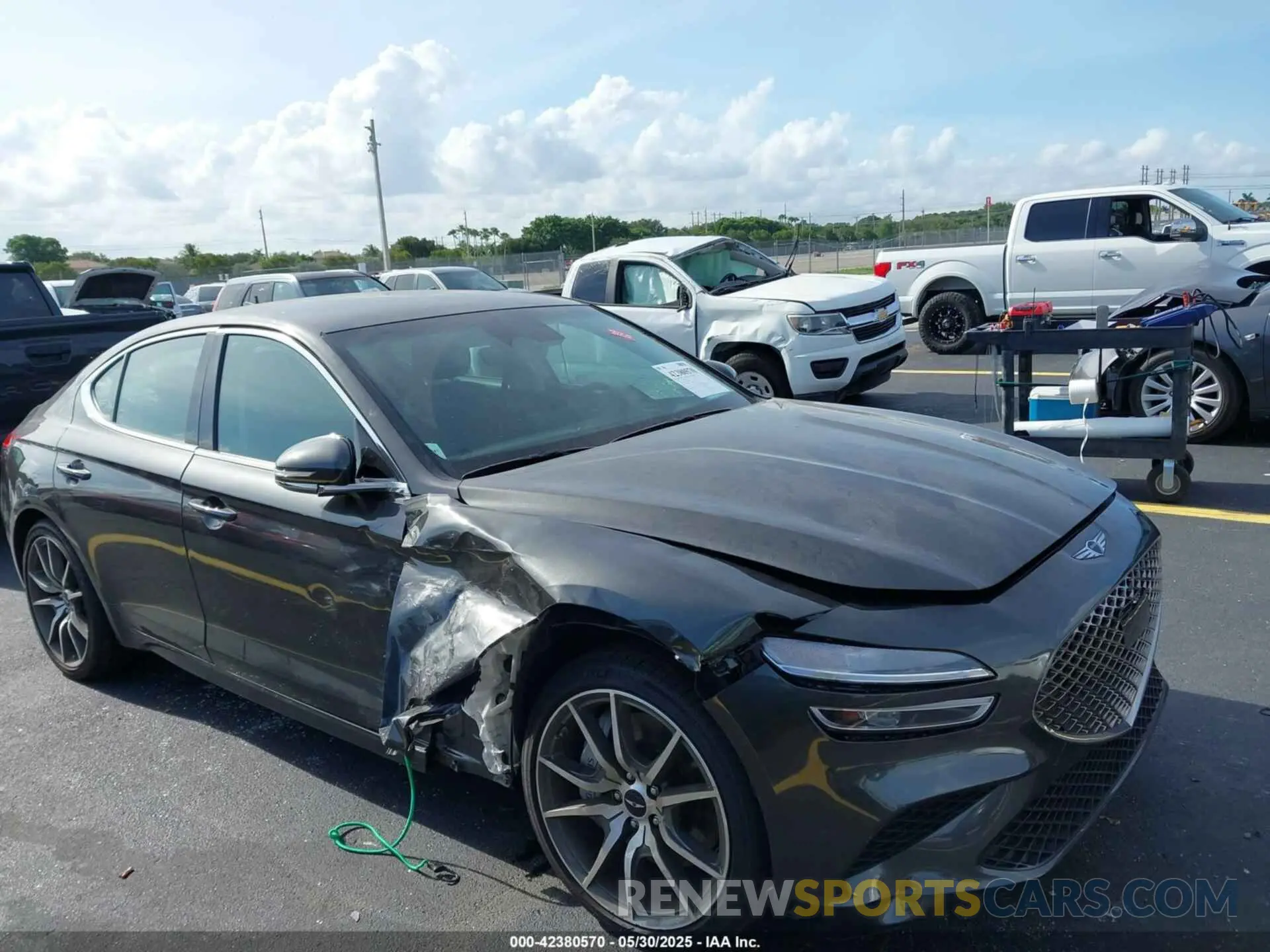 12 Photograph of a damaged car KMTG34SC3SU147642 GENESIS G70 2025