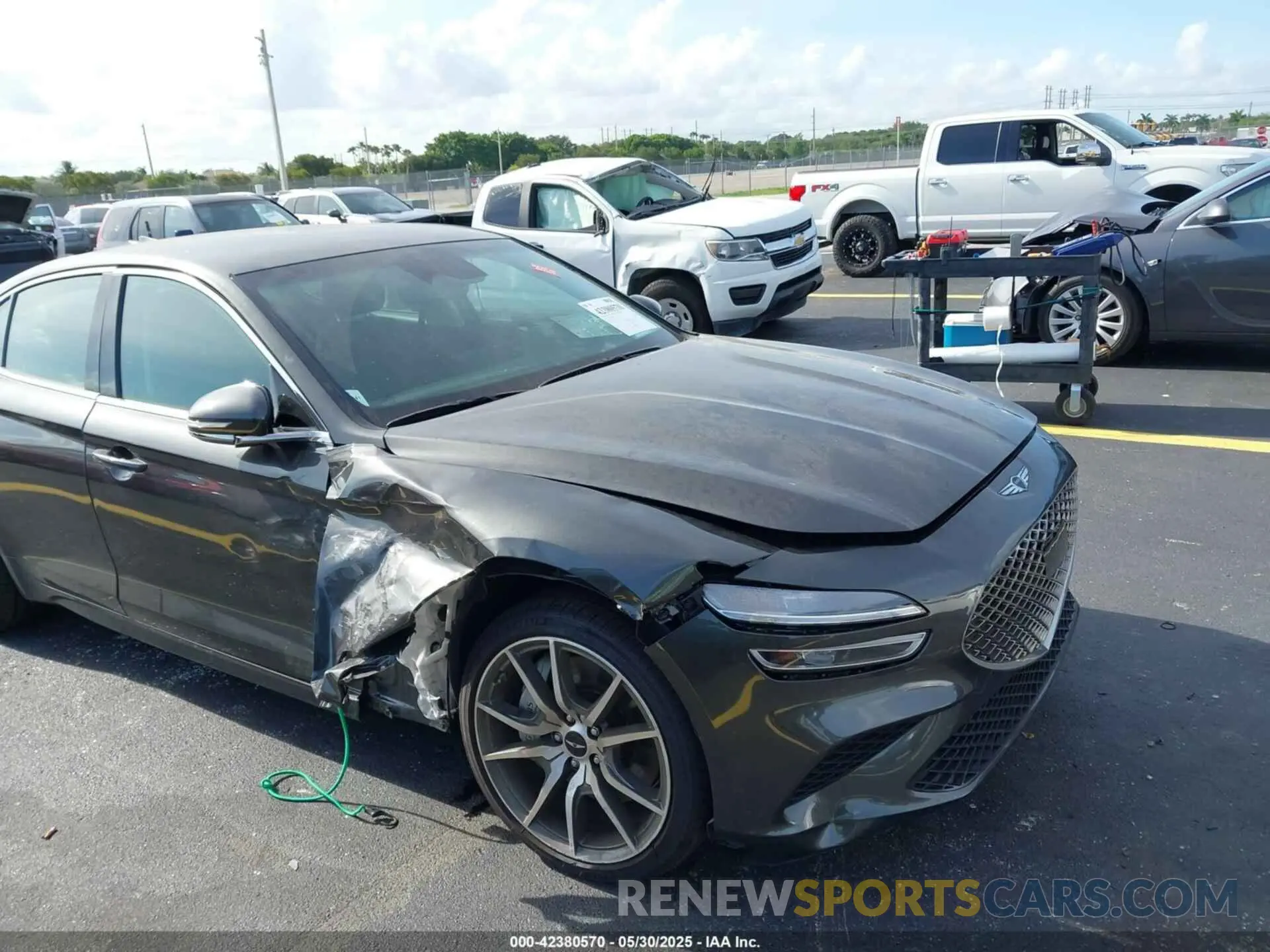6 Photograph of a damaged car KMTG34SC3SU147642 GENESIS G70 2025