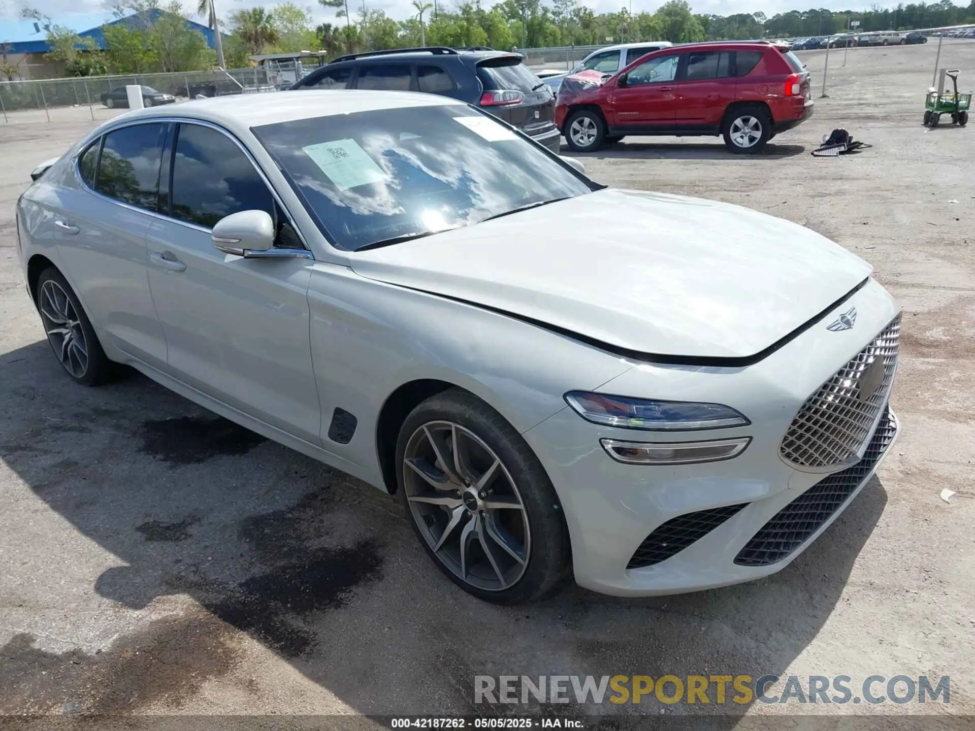 1 Photograph of a damaged car KMTG34SC6SU143889 GENESIS G70 2025