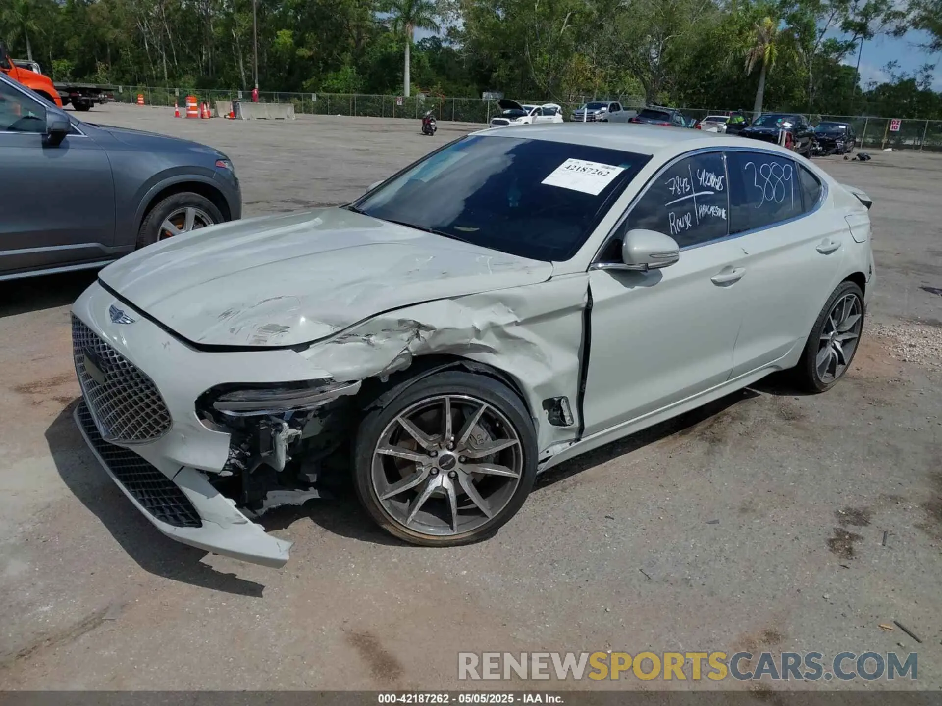 2 Photograph of a damaged car KMTG34SC6SU143889 GENESIS G70 2025