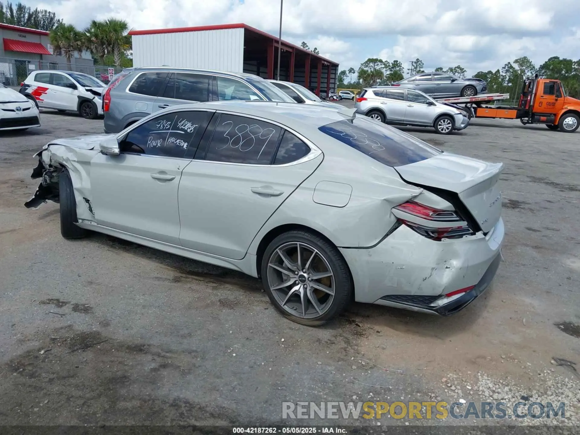 3 Photograph of a damaged car KMTG34SC6SU143889 GENESIS G70 2025