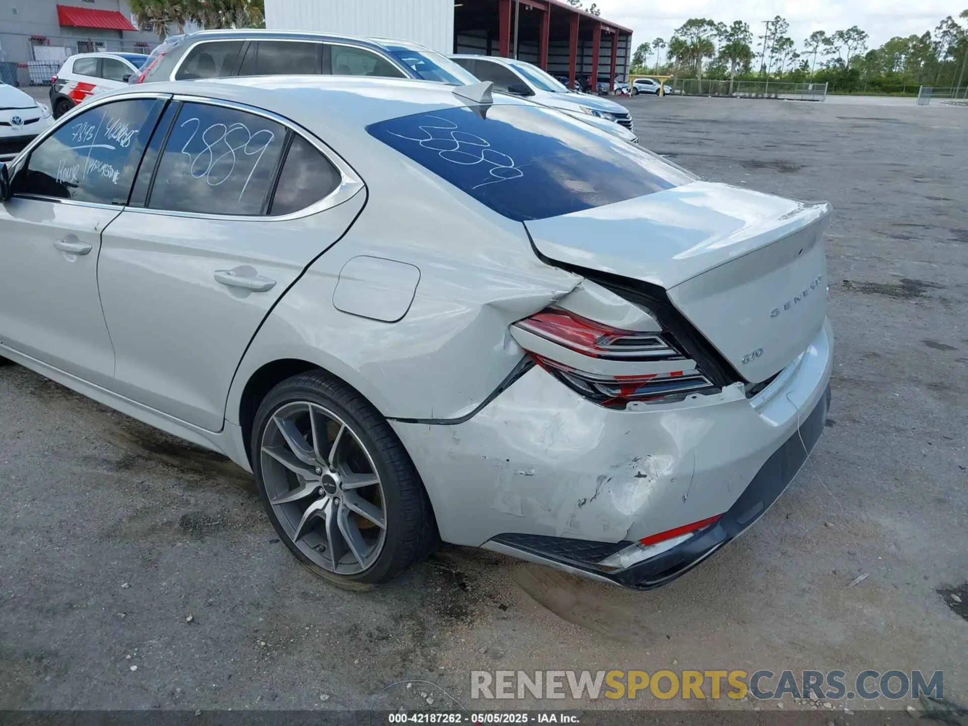 6 Photograph of a damaged car KMTG34SC6SU143889 GENESIS G70 2025