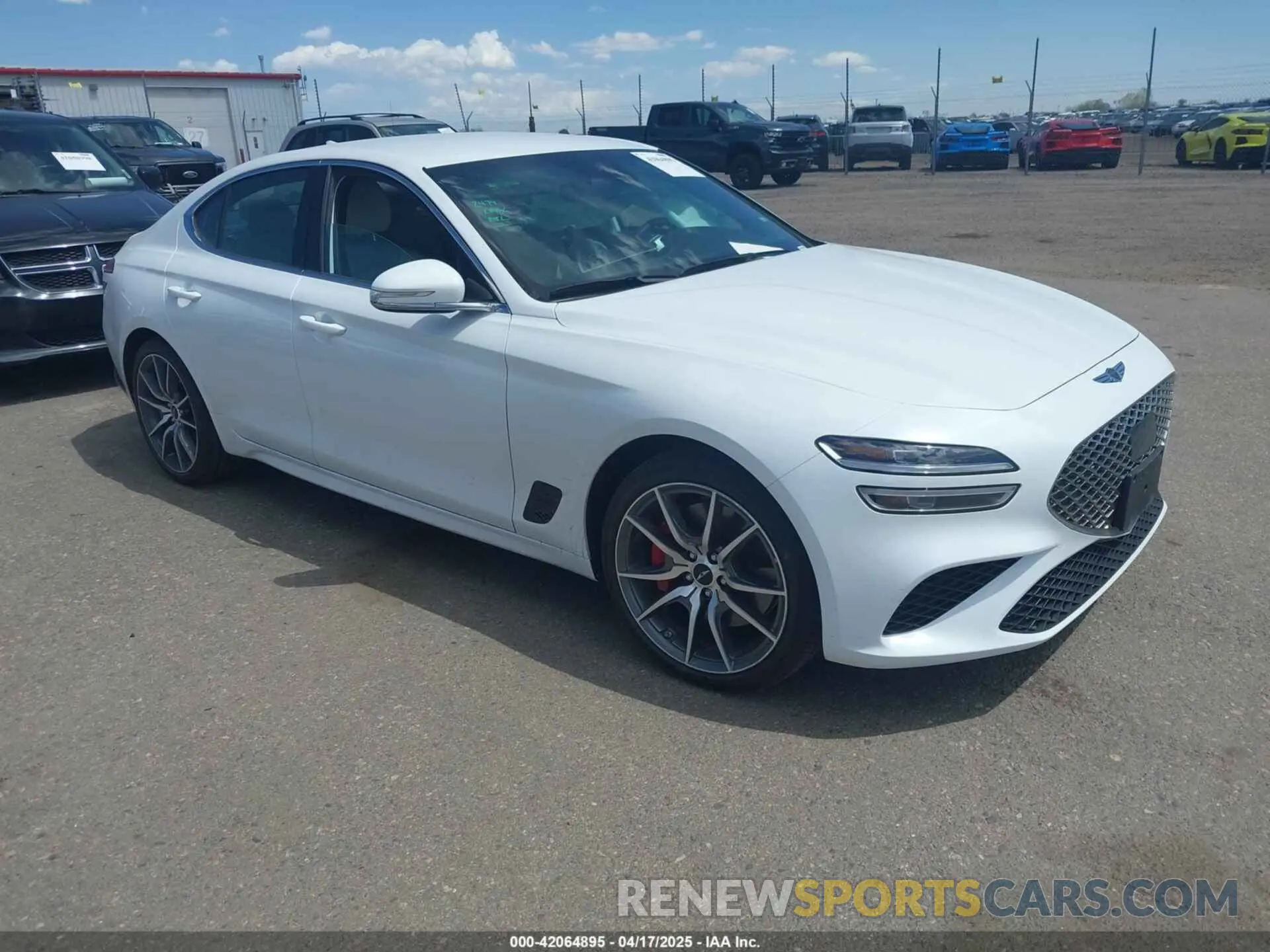1 Photograph of a damaged car KMTG34SC6SU155525 GENESIS G70 2025