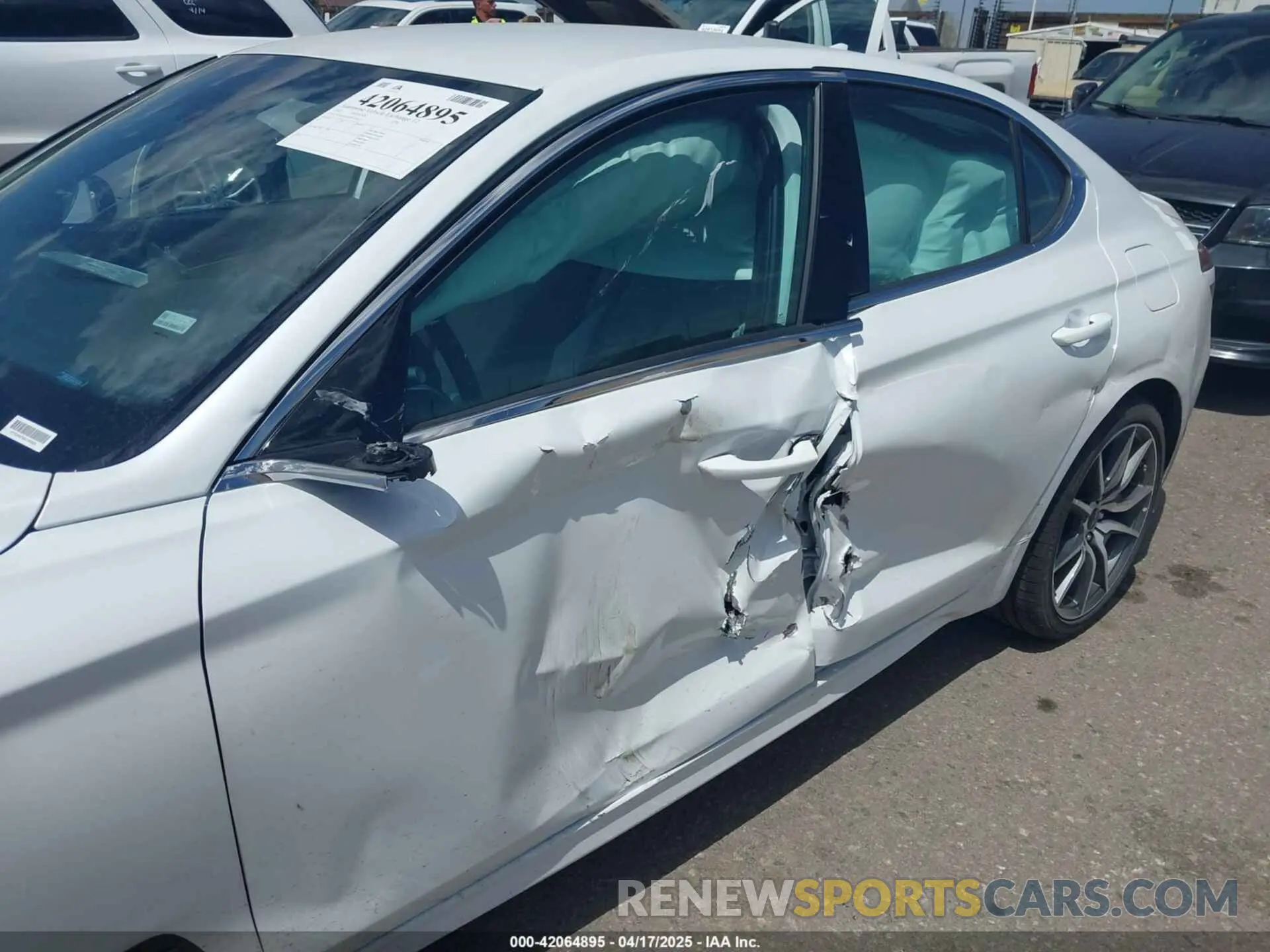 6 Photograph of a damaged car KMTG34SC6SU155525 GENESIS G70 2025
