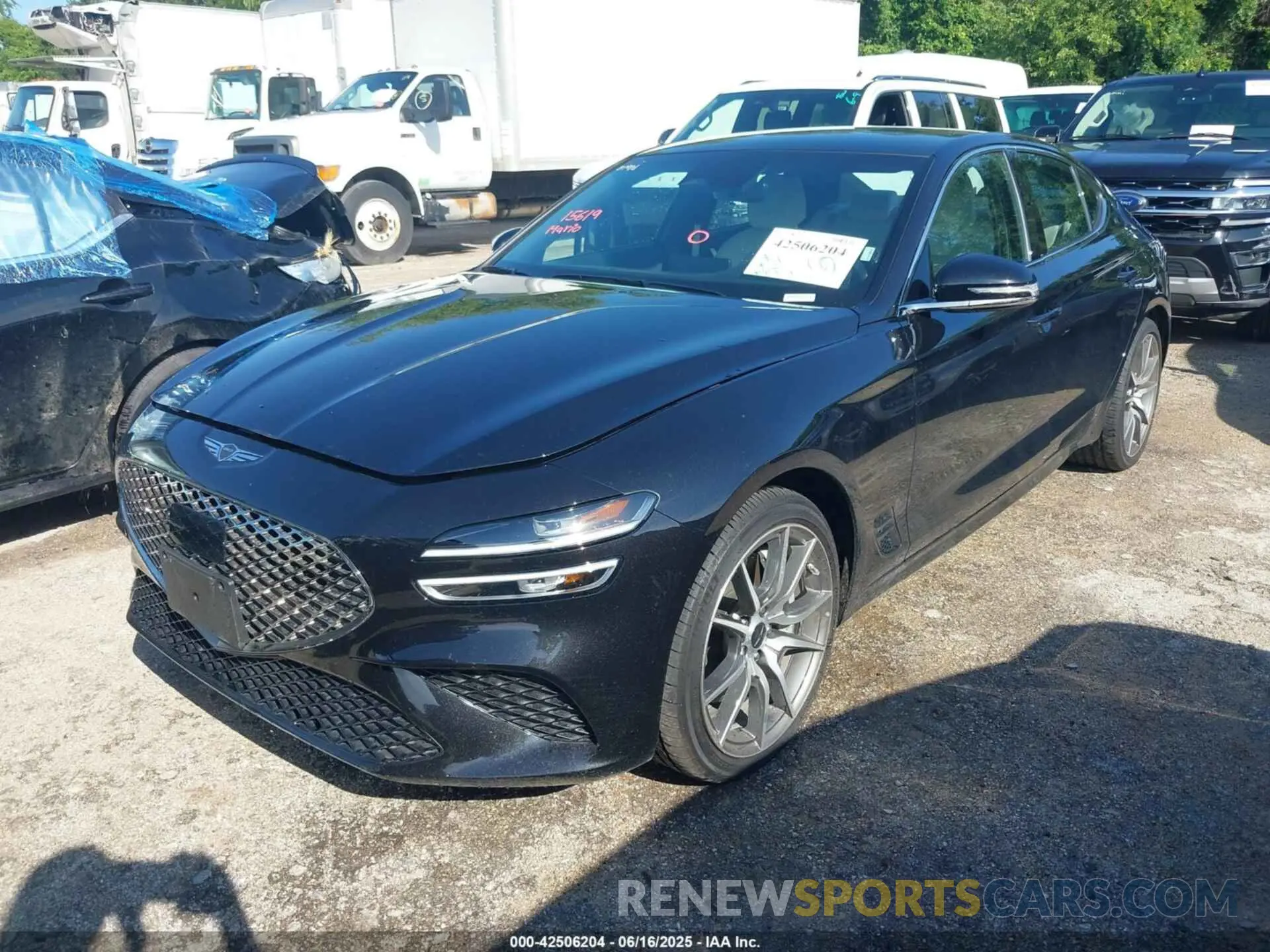 2 Photograph of a damaged car KMTG34SC9SU153977 GENESIS G70 2025