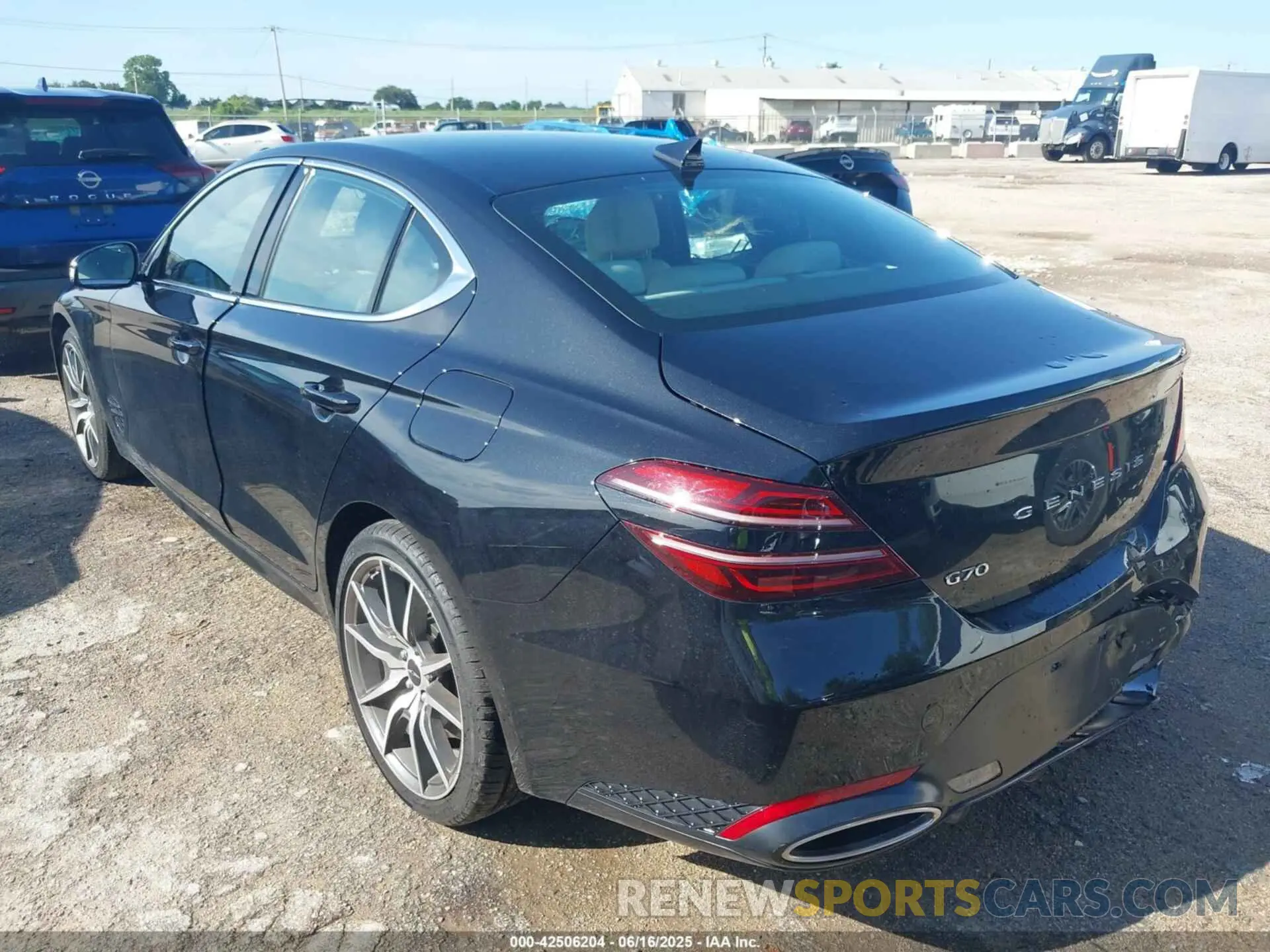 3 Photograph of a damaged car KMTG34SC9SU153977 GENESIS G70 2025