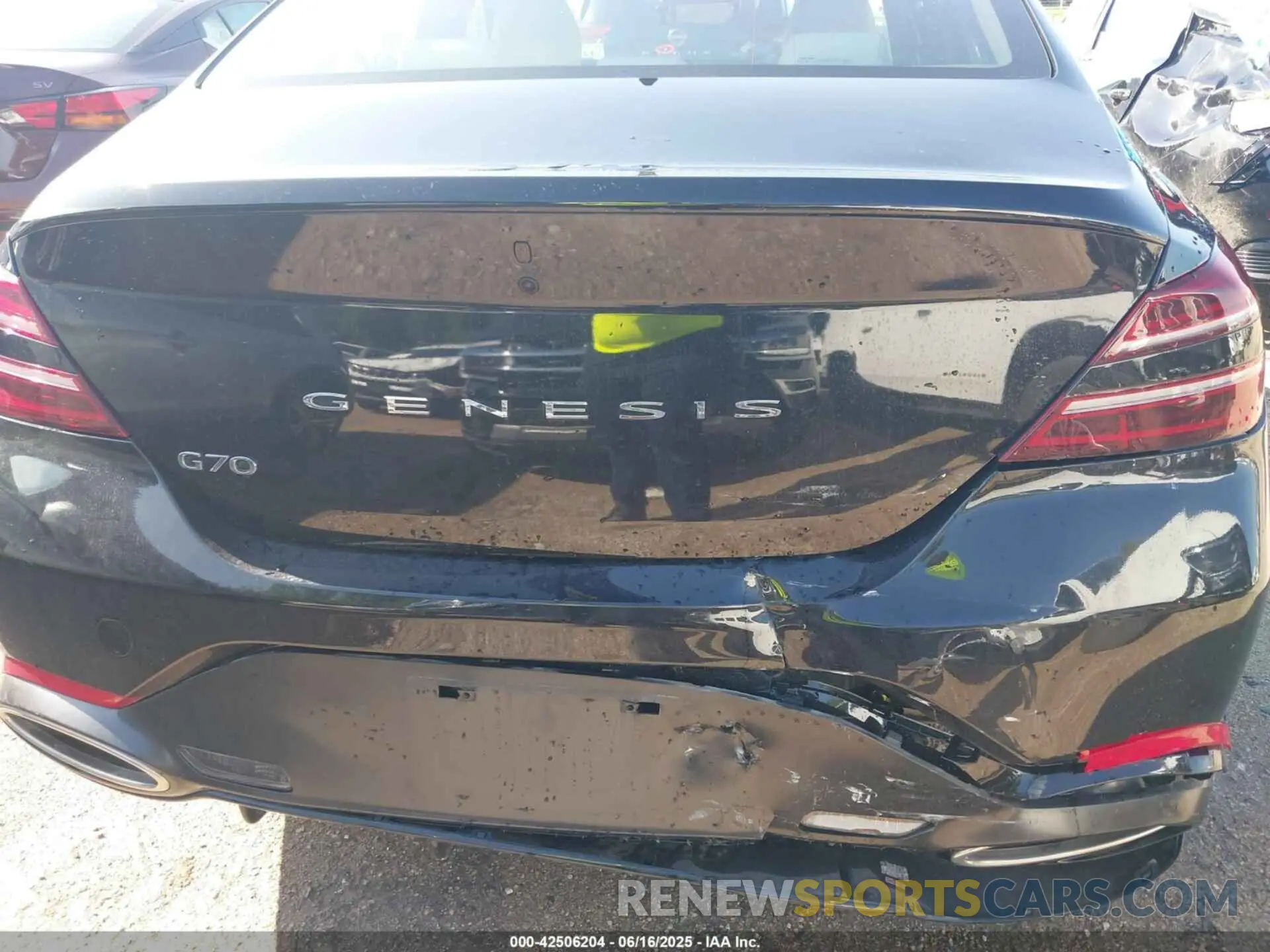 6 Photograph of a damaged car KMTG34SC9SU153977 GENESIS G70 2025