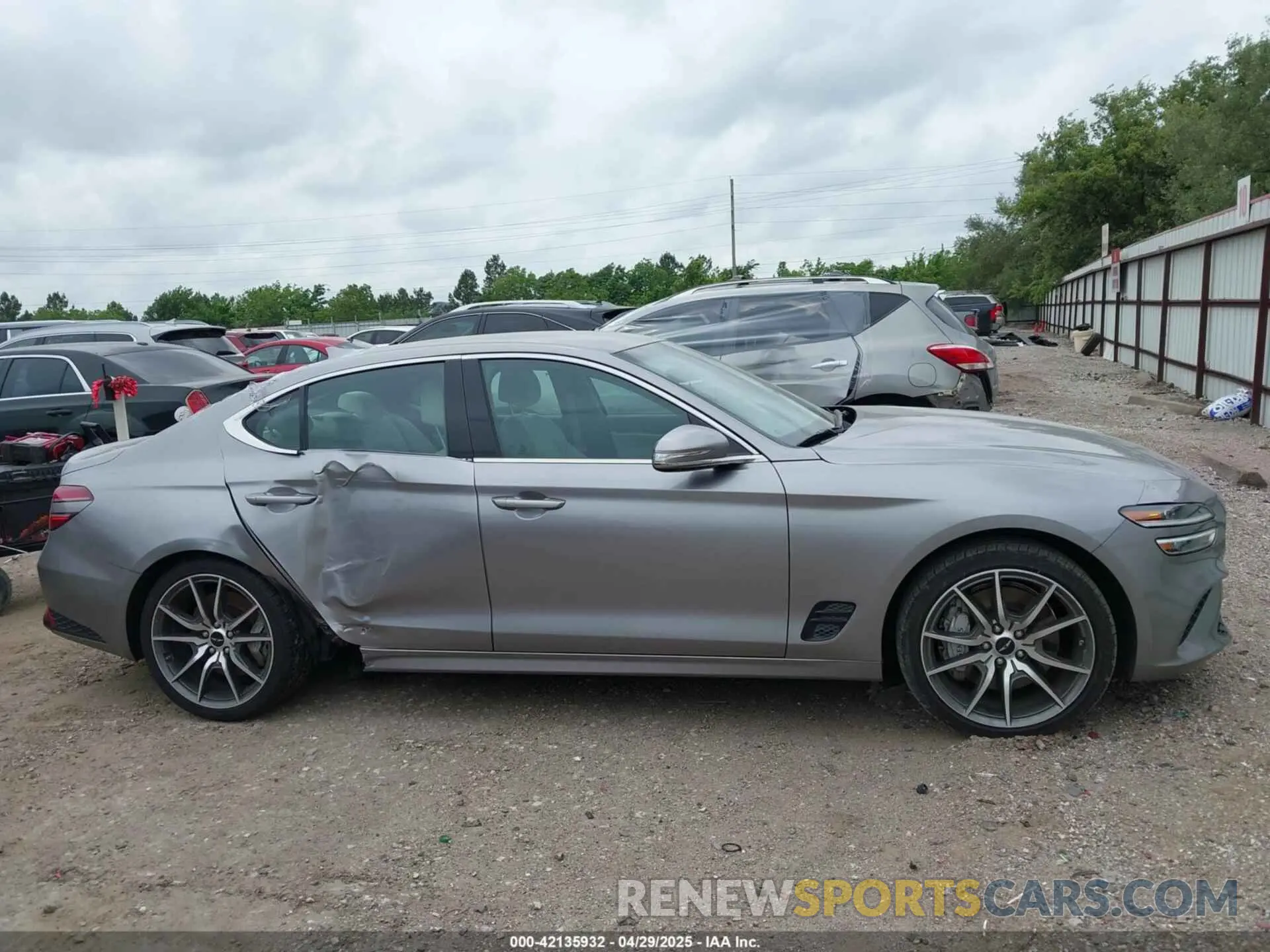13 Photograph of a damaged car KMTG34SCXSU148223 GENESIS G70 2025
