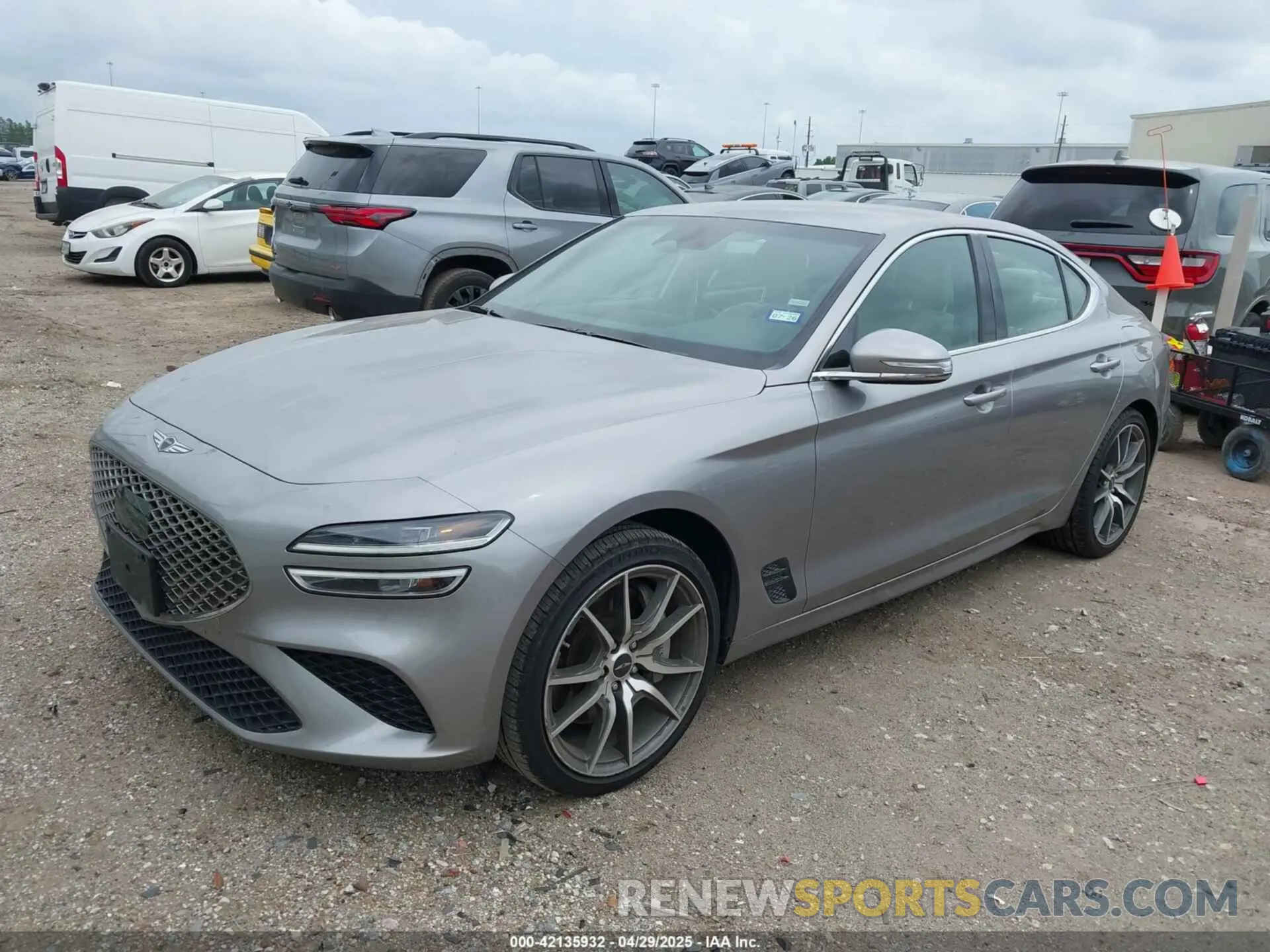 2 Photograph of a damaged car KMTG34SCXSU148223 GENESIS G70 2025