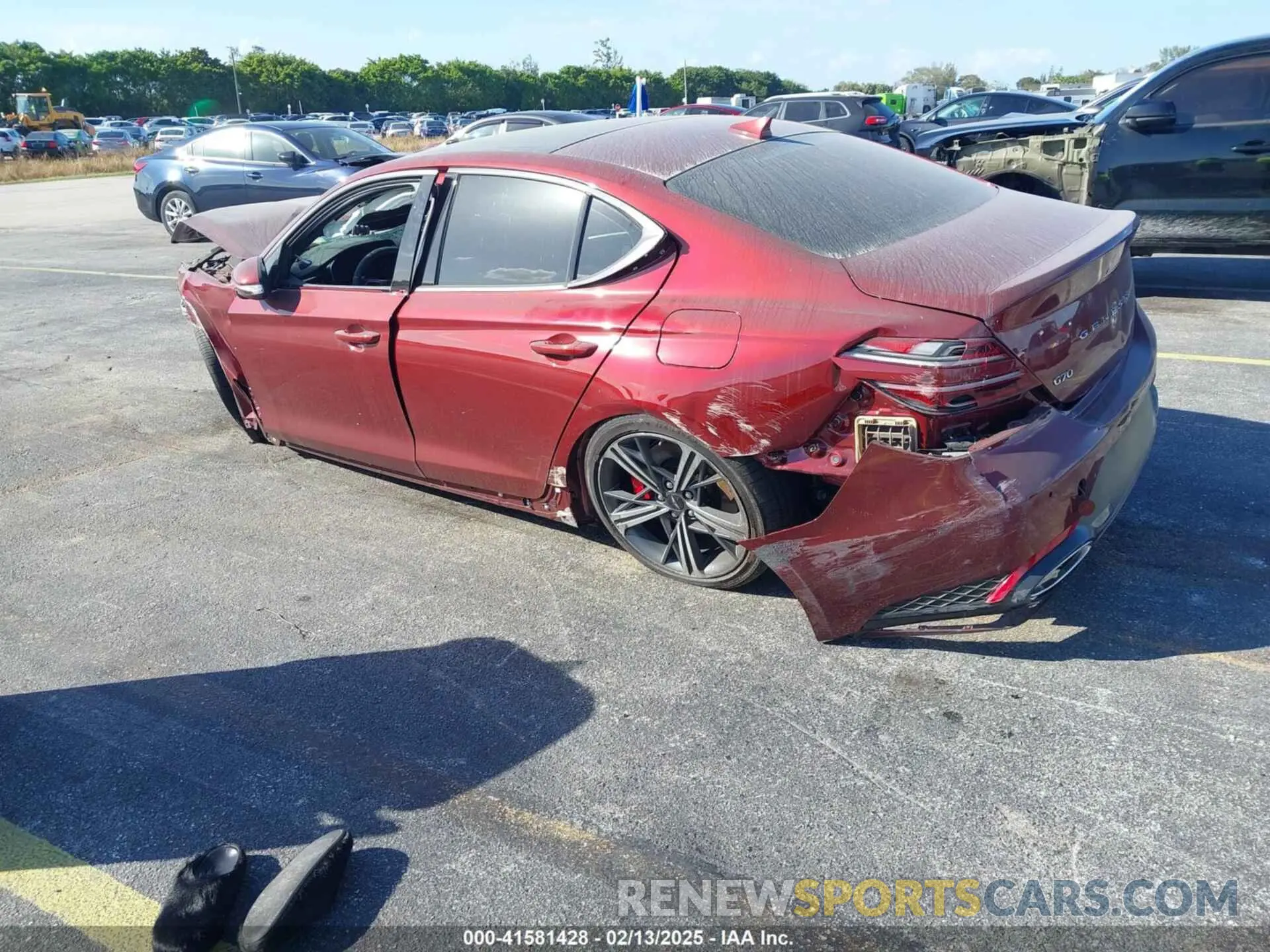 3 Photograph of a damaged car KMTG34SCXSU149985 GENESIS G70 2025