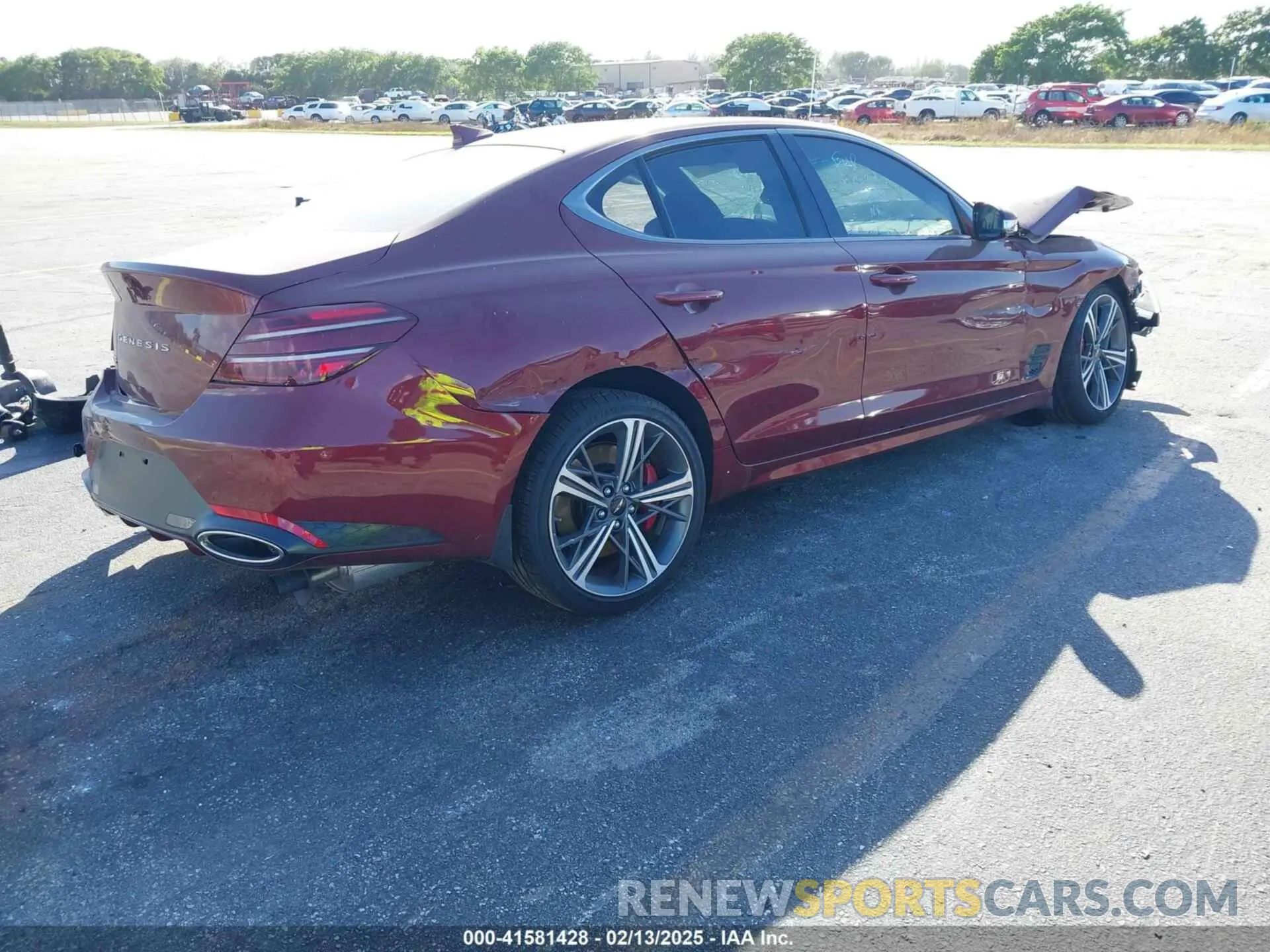 4 Photograph of a damaged car KMTG34SCXSU149985 GENESIS G70 2025