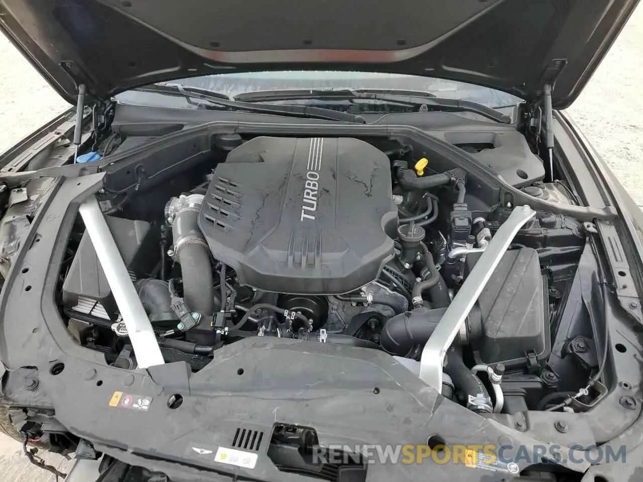 12 Photograph of a damaged car KMTG54SE0SU147383 GENESIS G70 2025