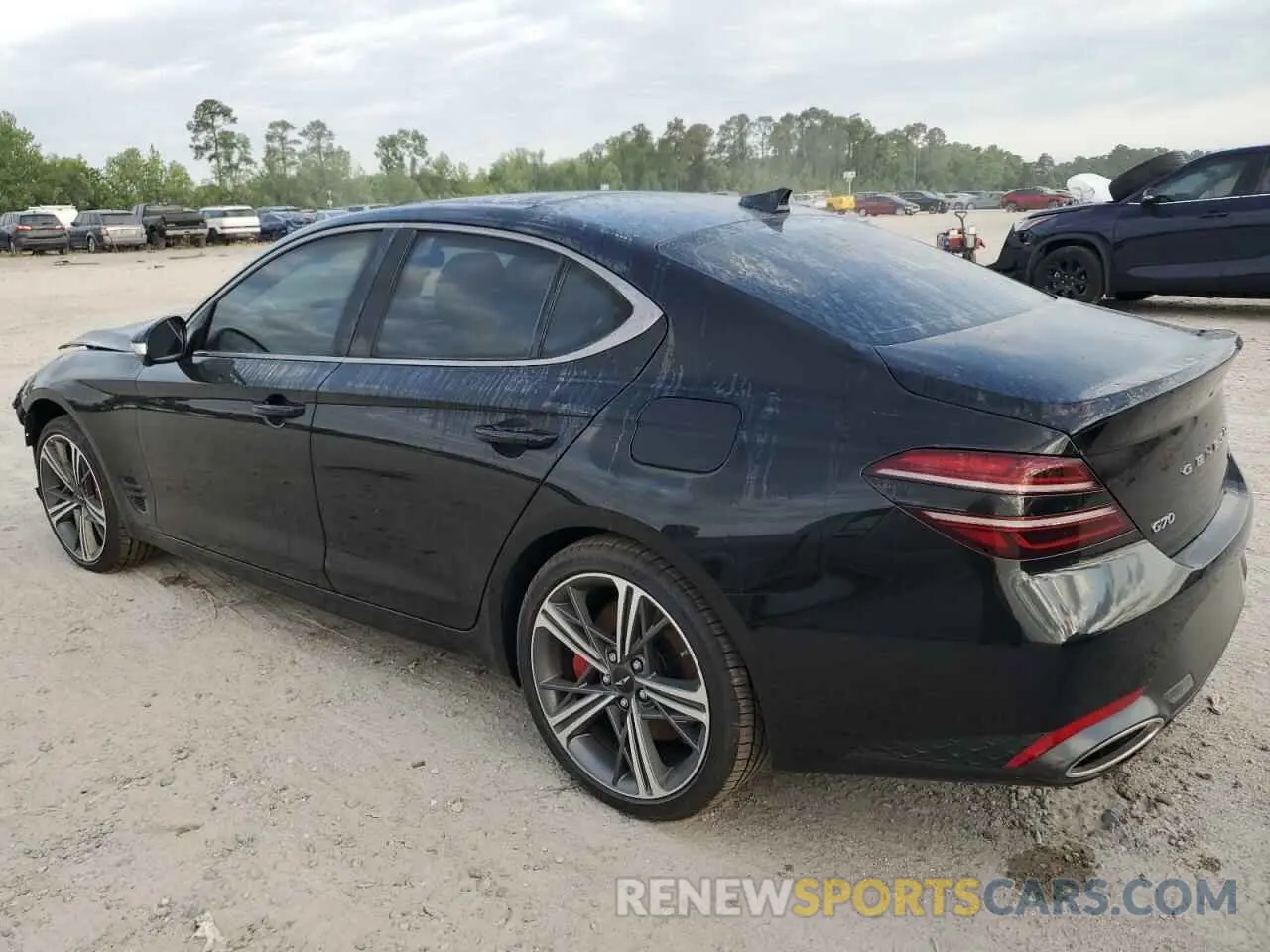 2 Photograph of a damaged car KMTG54SE0SU147383 GENESIS G70 2025