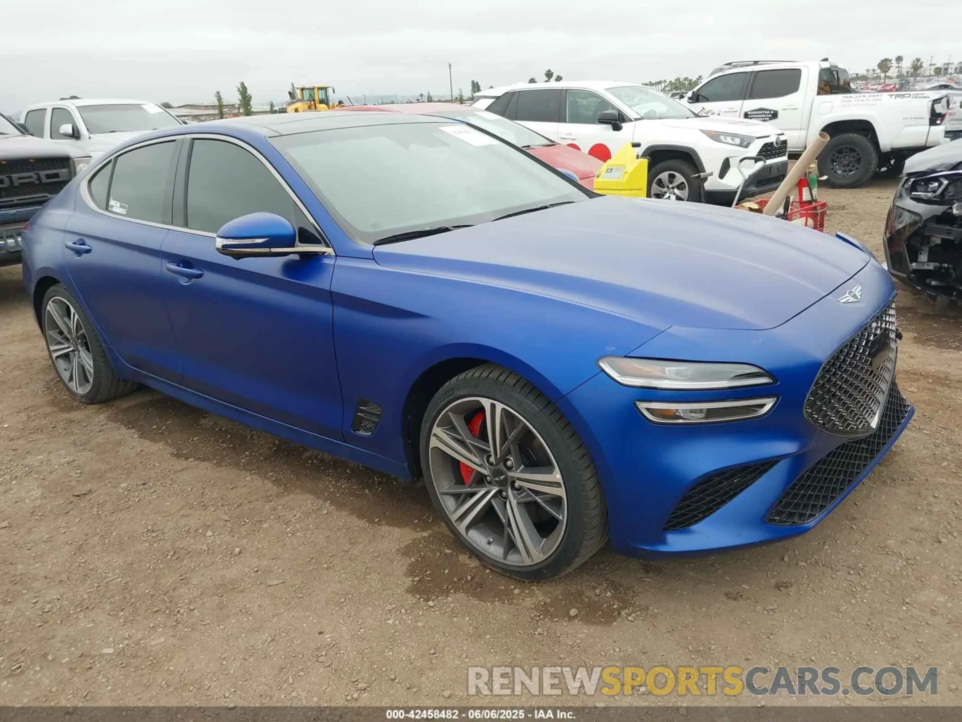 1 Photograph of a damaged car KMTG54SE3SU157003 GENESIS G70 2025