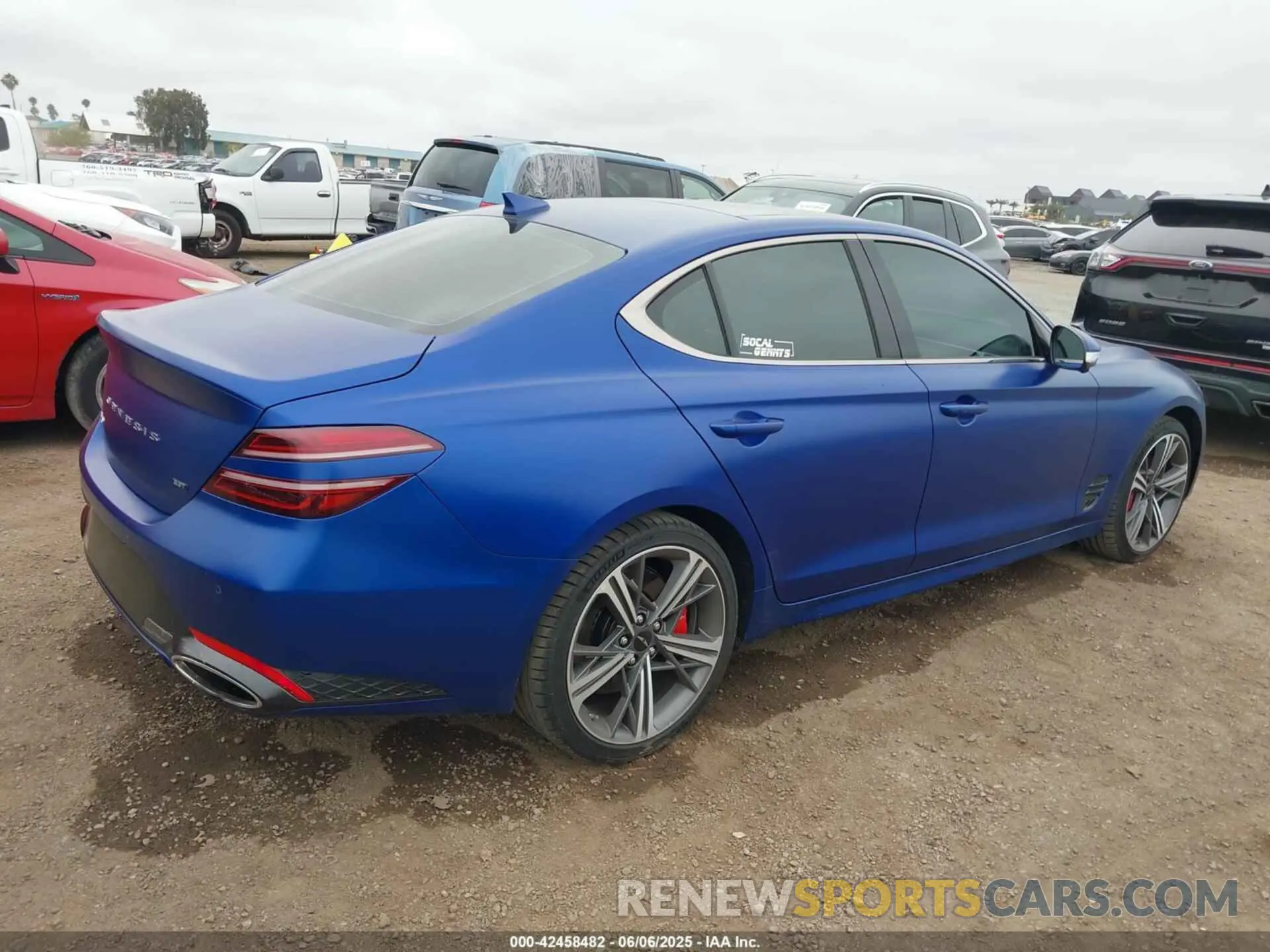 4 Photograph of a damaged car KMTG54SE3SU157003 GENESIS G70 2025