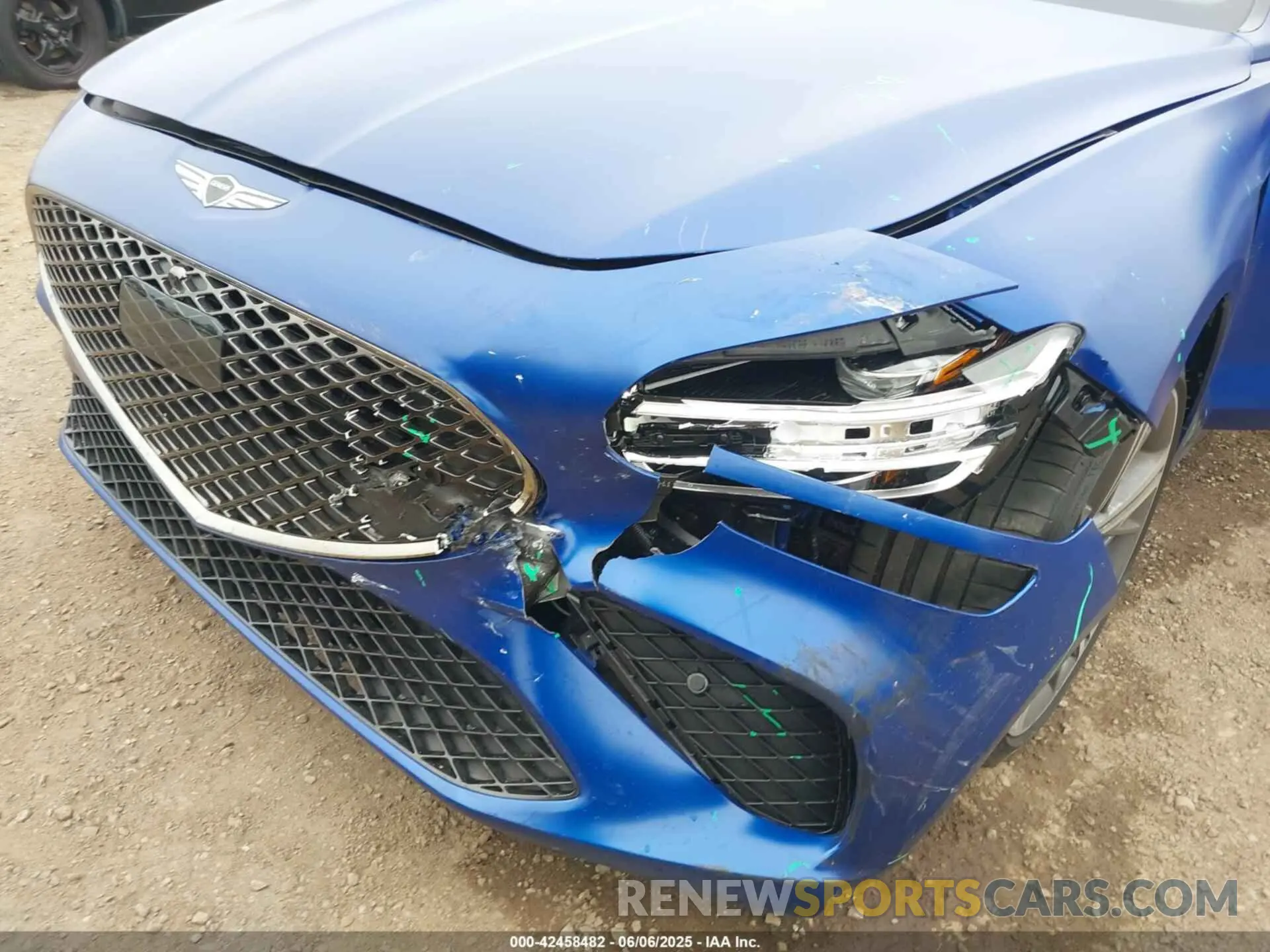 6 Photograph of a damaged car KMTG54SE3SU157003 GENESIS G70 2025