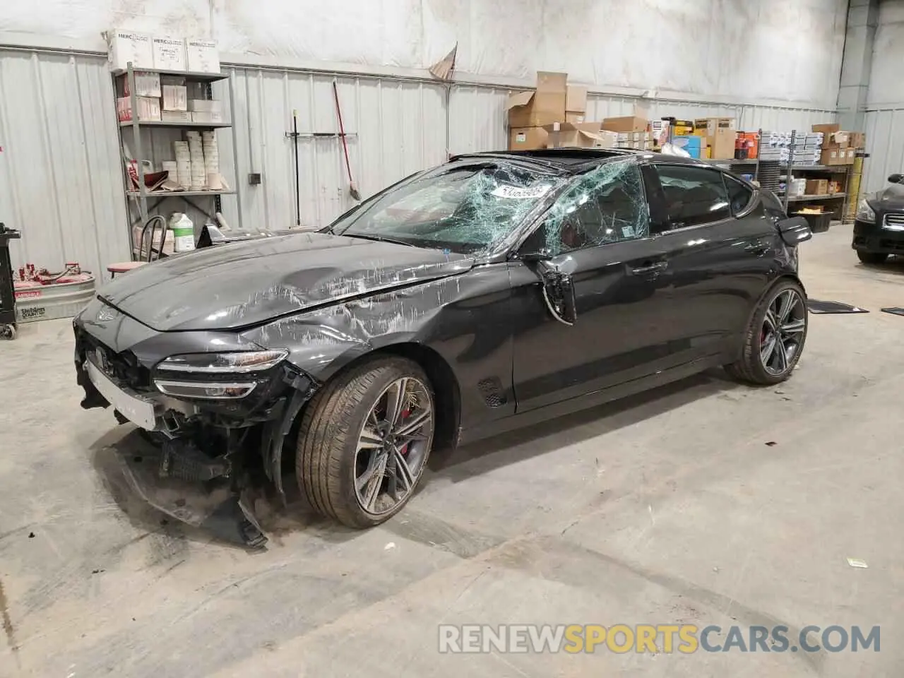 1 Photograph of a damaged car KMTG54SE7SU146943 GENESIS G70 2025