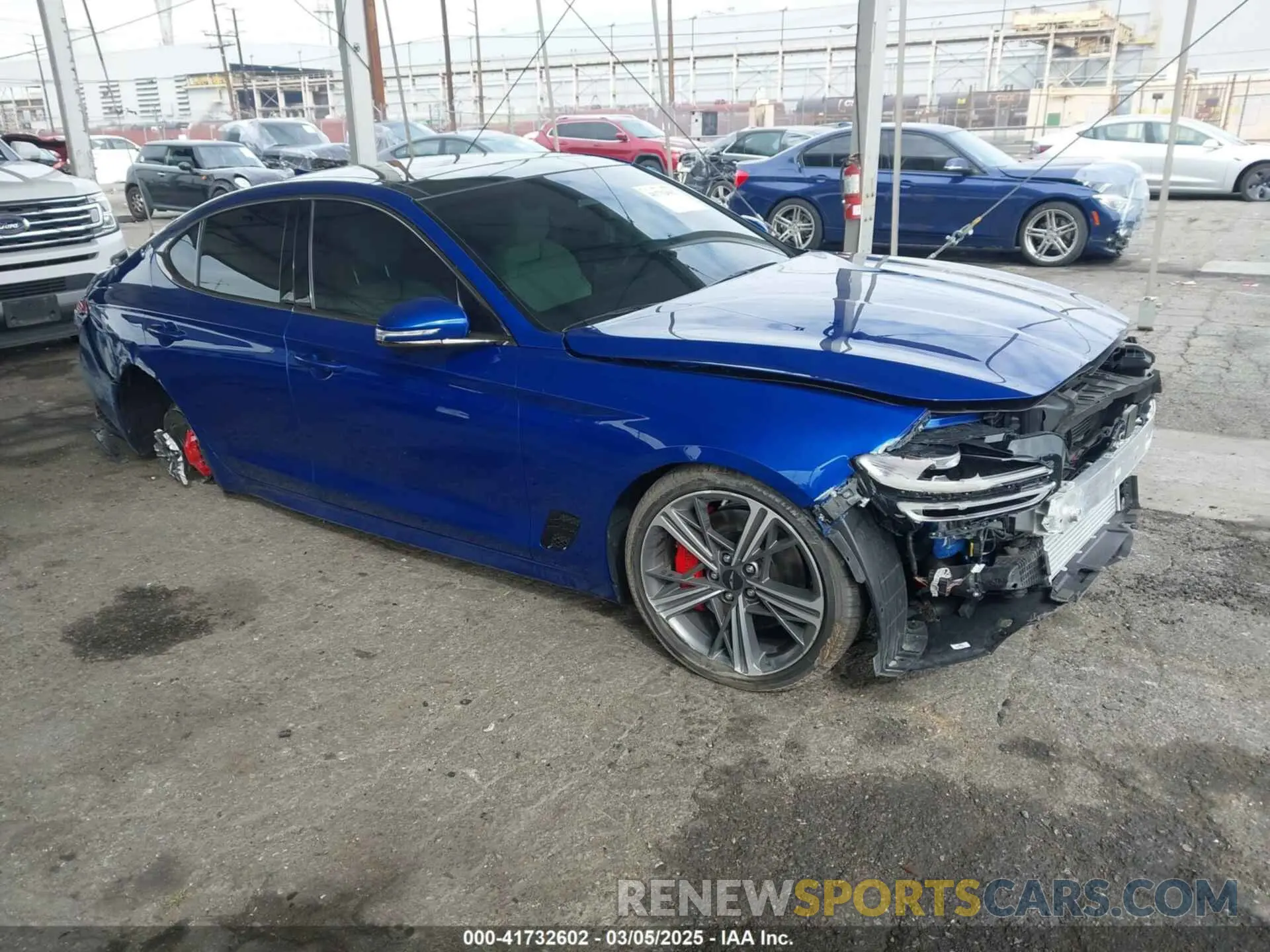 1 Photograph of a damaged car KMTG54SE8SU144876 GENESIS G70 2025