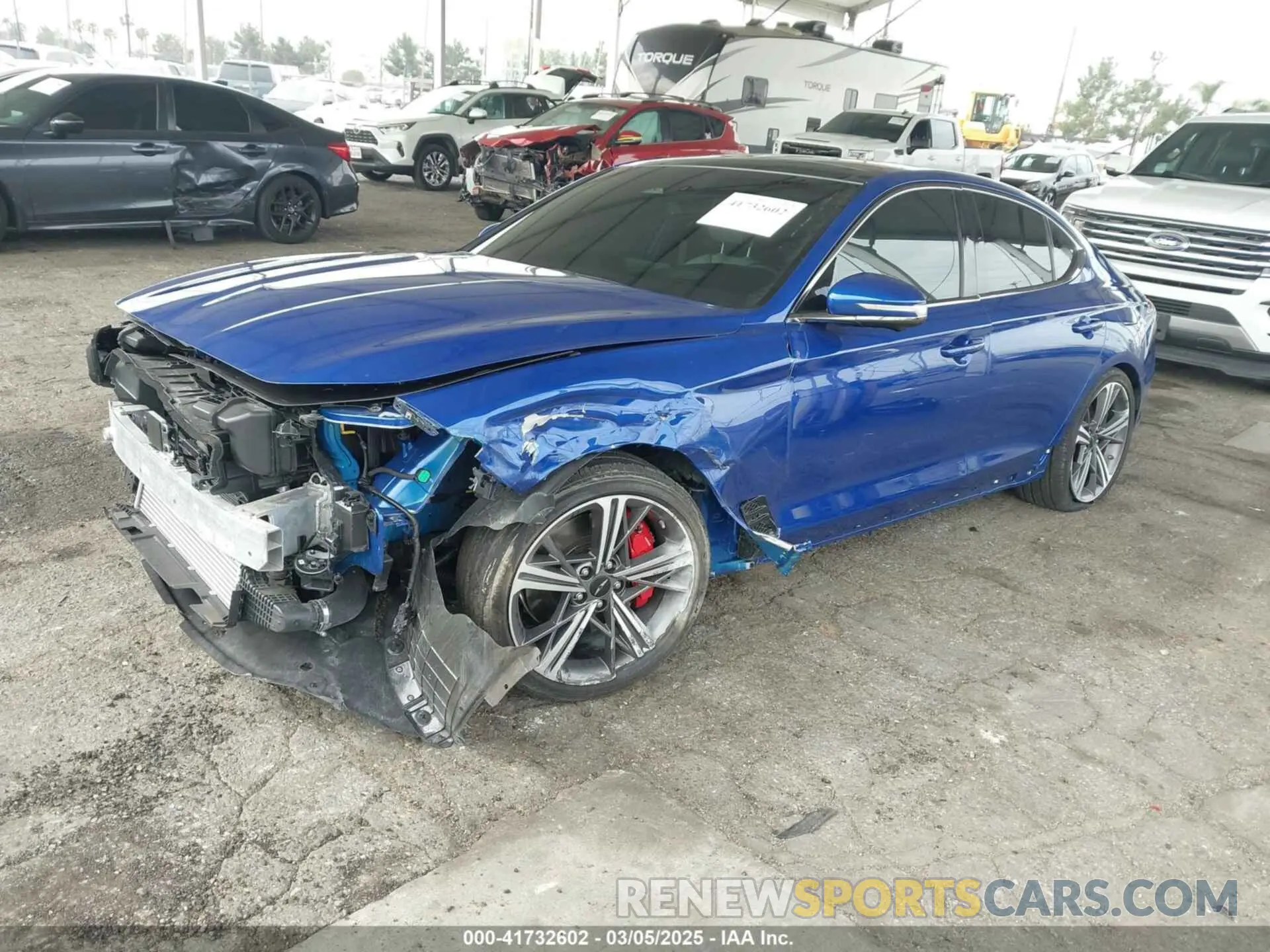2 Photograph of a damaged car KMTG54SE8SU144876 GENESIS G70 2025