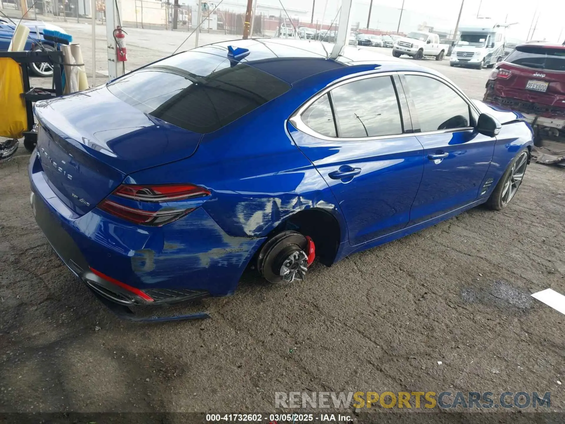 4 Photograph of a damaged car KMTG54SE8SU144876 GENESIS G70 2025