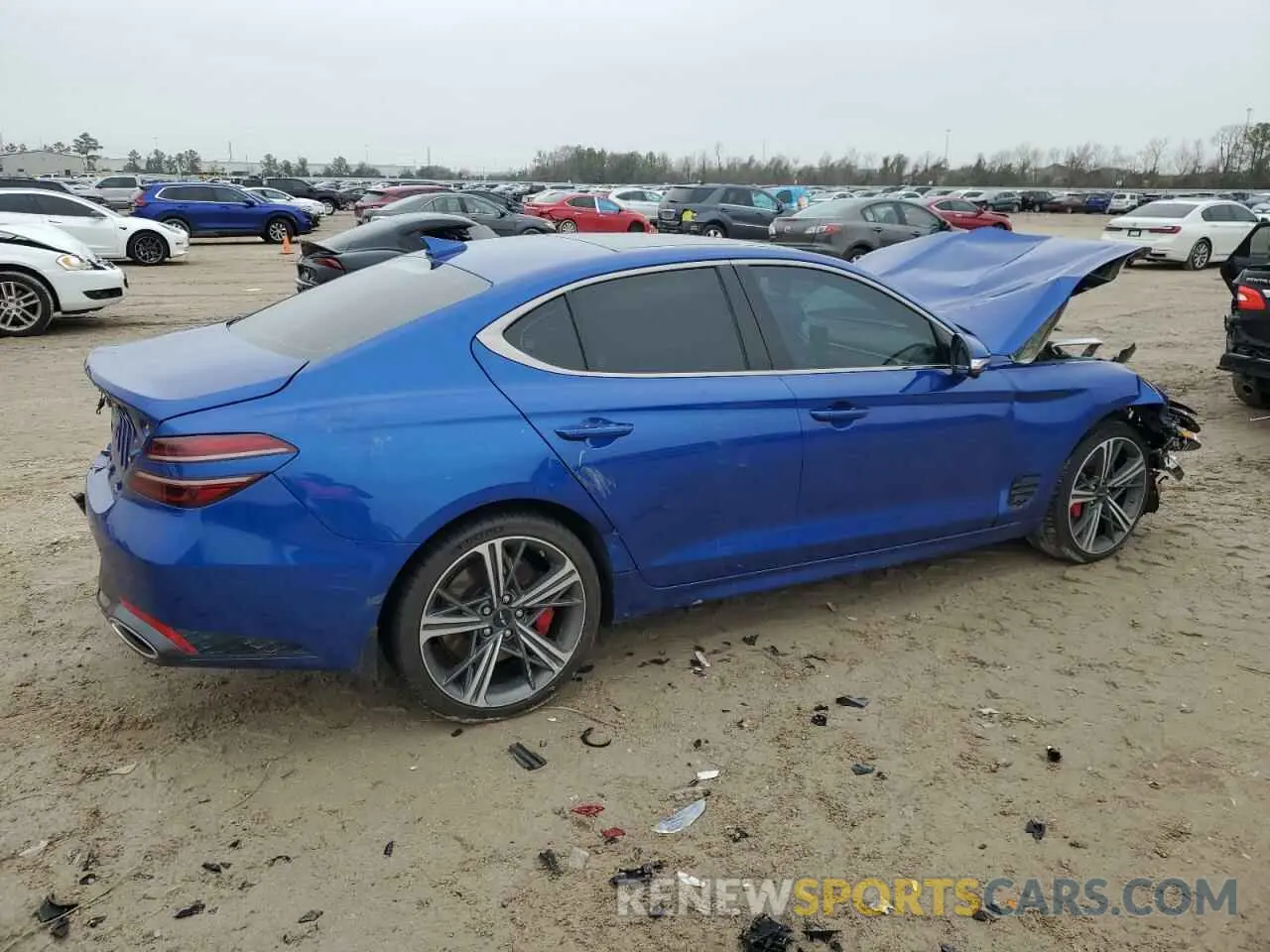 3 Photograph of a damaged car KMTG54SEXSU147021 GENESIS G70 2025