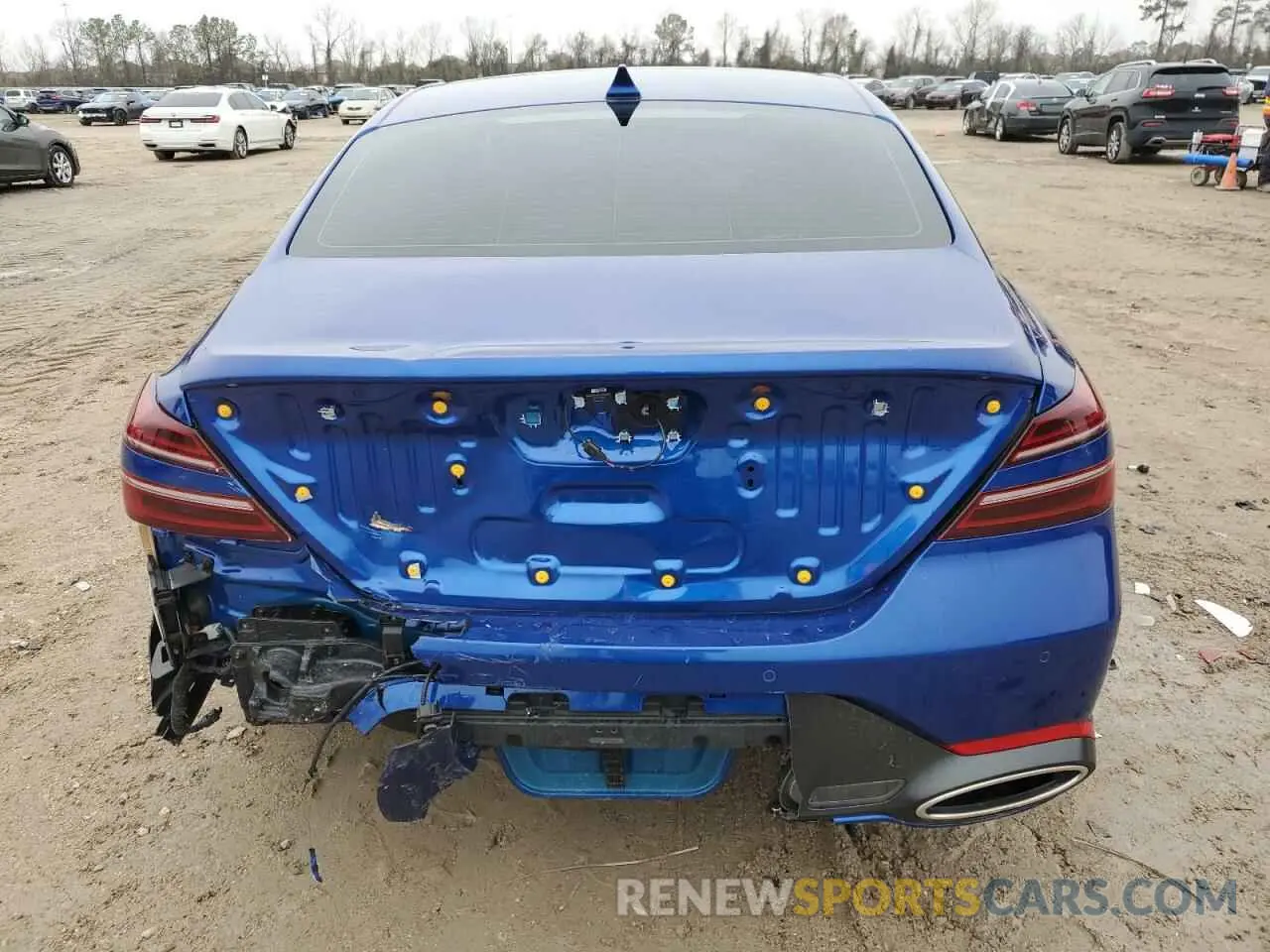6 Photograph of a damaged car KMTG54SEXSU147021 GENESIS G70 2025