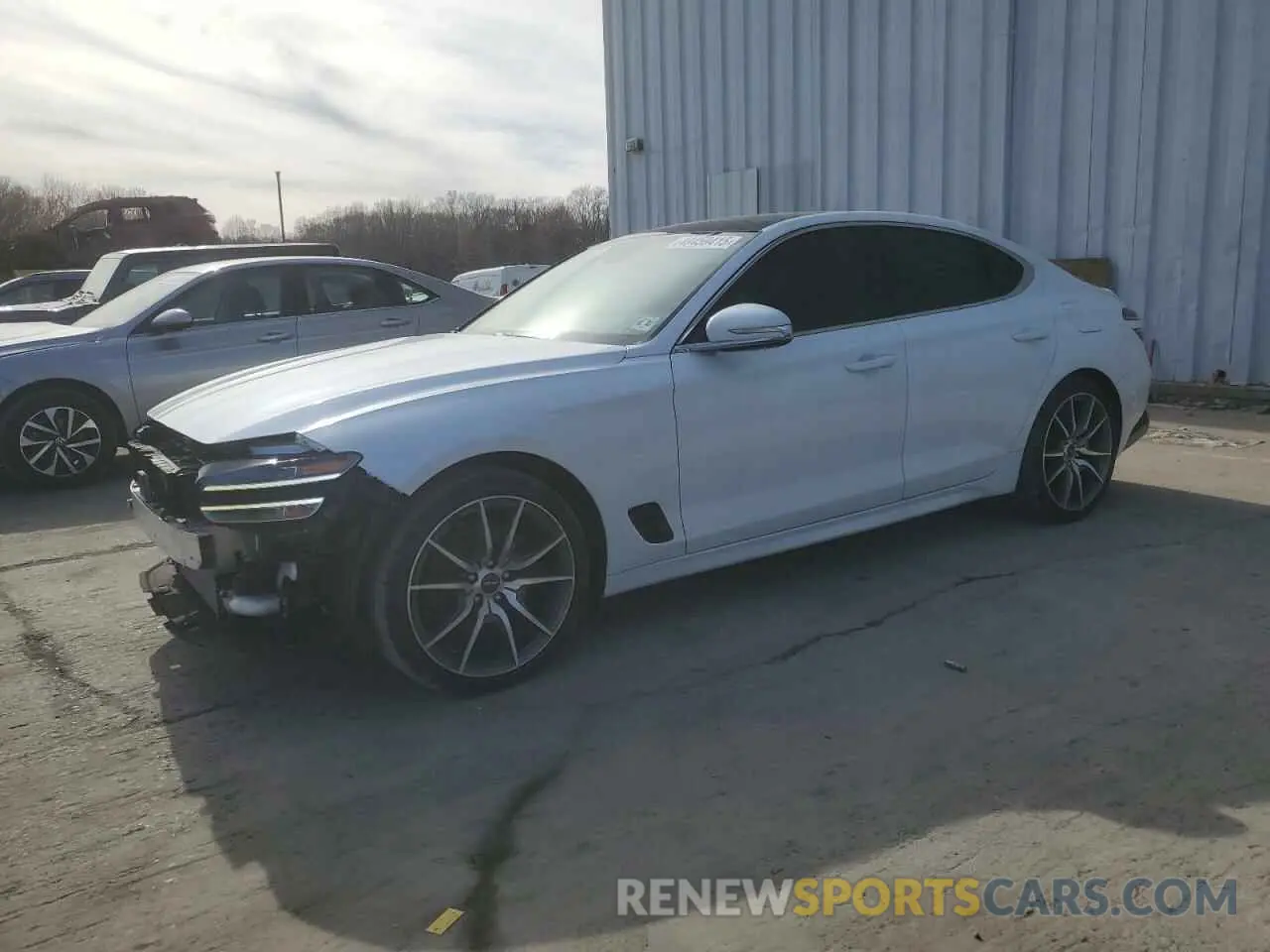 1 Photograph of a damaged car KMTG34TA1NU103382 GENESIS G70 BASE 2022