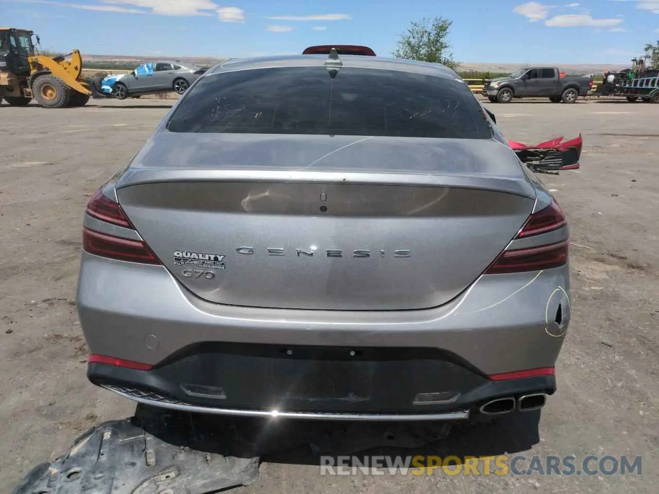 6 Photograph of a damaged car KMTG34TA2NU095874 GENESIS G70 BASE 2022