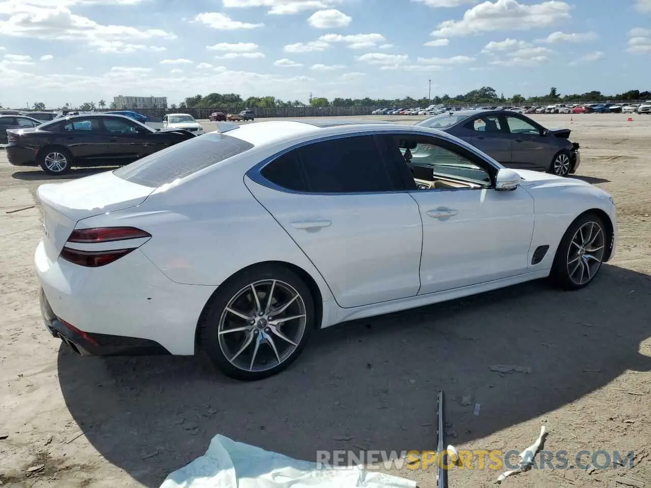 3 Photograph of a damaged car KMTG34TA2NU096216 GENESIS G70 BASE 2022