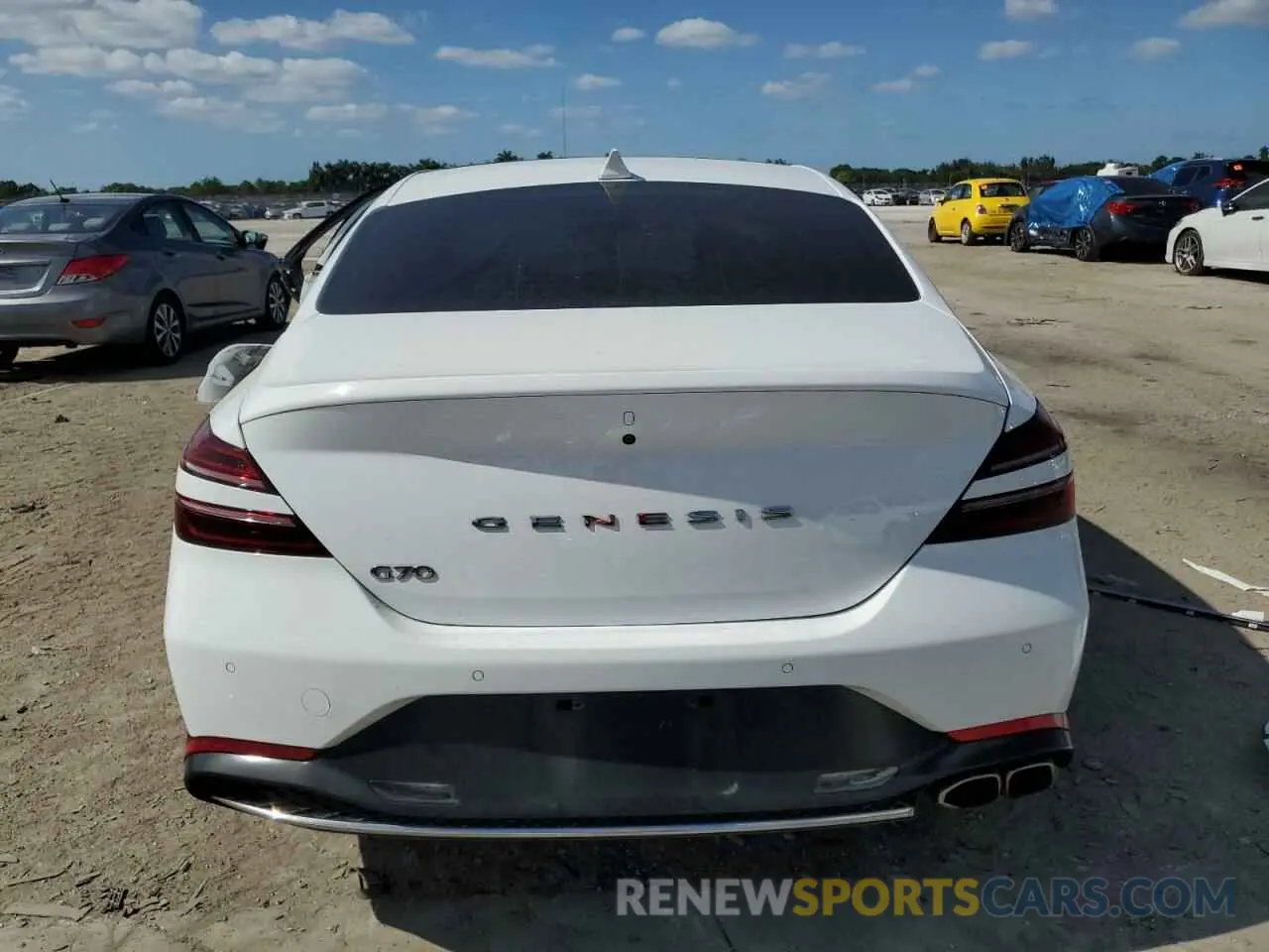 6 Photograph of a damaged car KMTG34TA2NU096216 GENESIS G70 BASE 2022