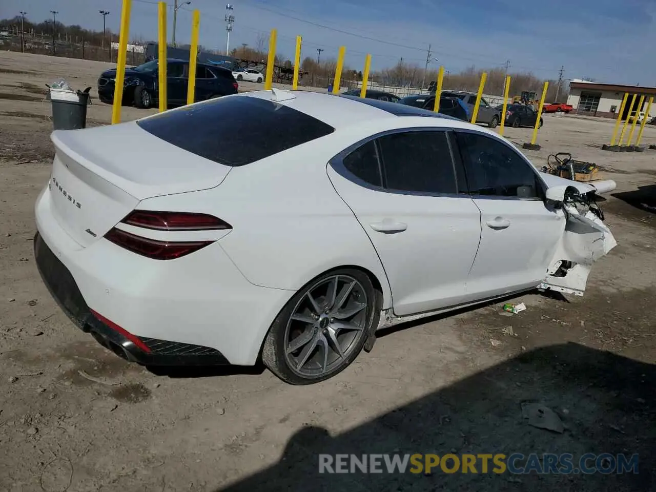 3 Photograph of a damaged car KMTG34TA6NU094050 GENESIS G70 BASE 2022